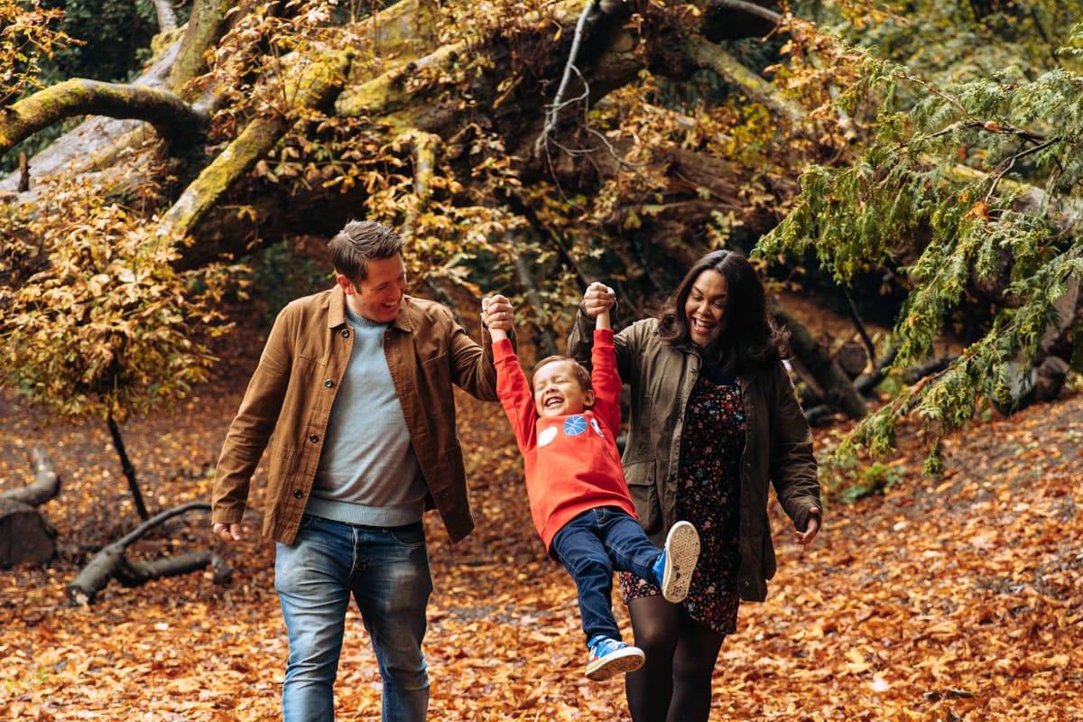 Bramhall Hall in the Autumn family photoshoot in Cheshire