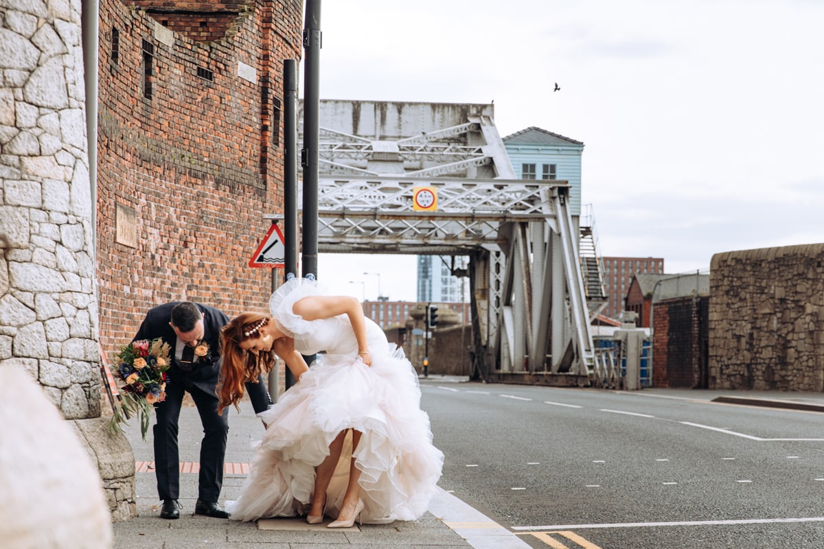 titanic hotel liverpool bride ad groom on the bridge