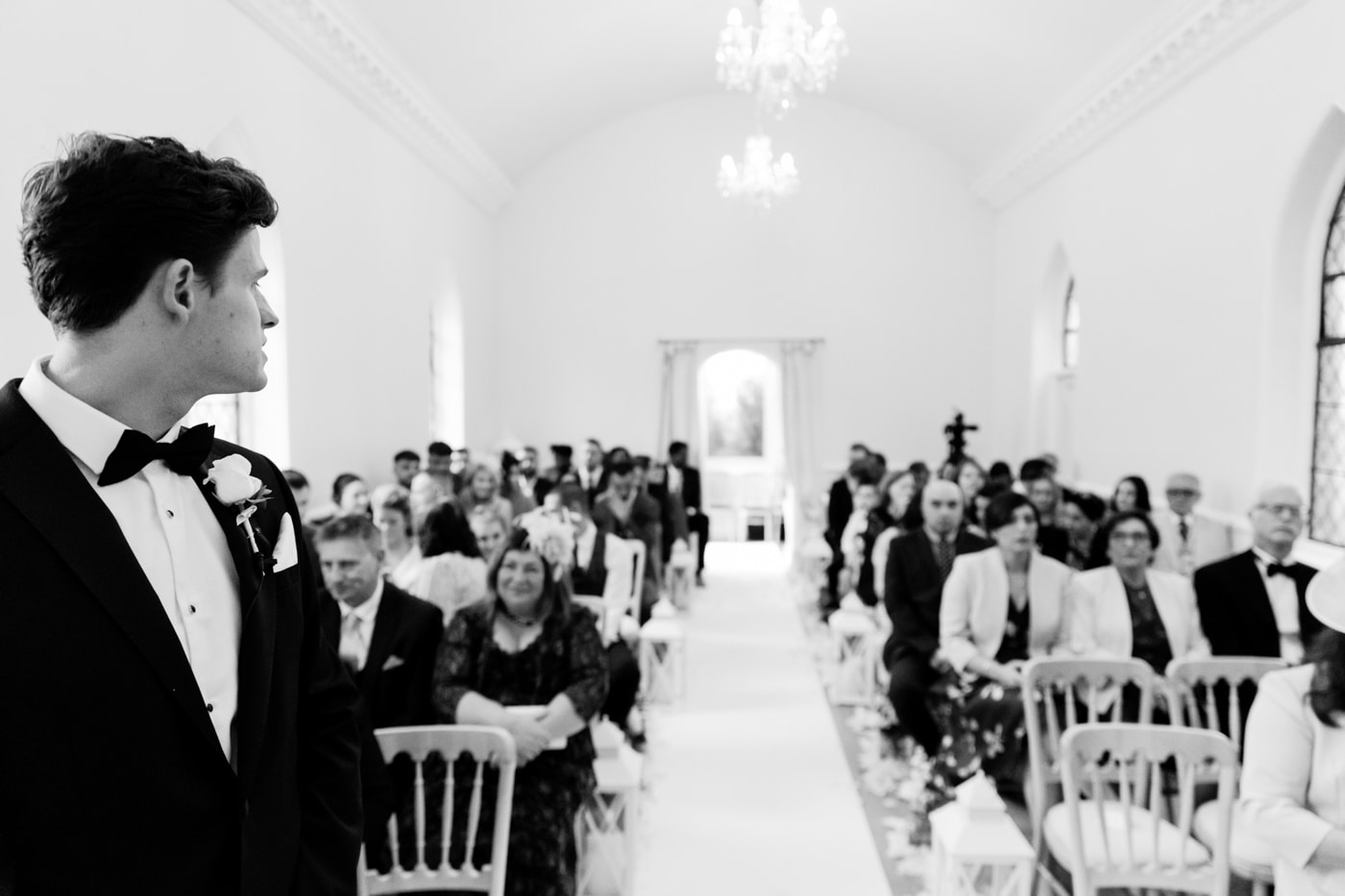 ceremony room at eshott hall in northumberland