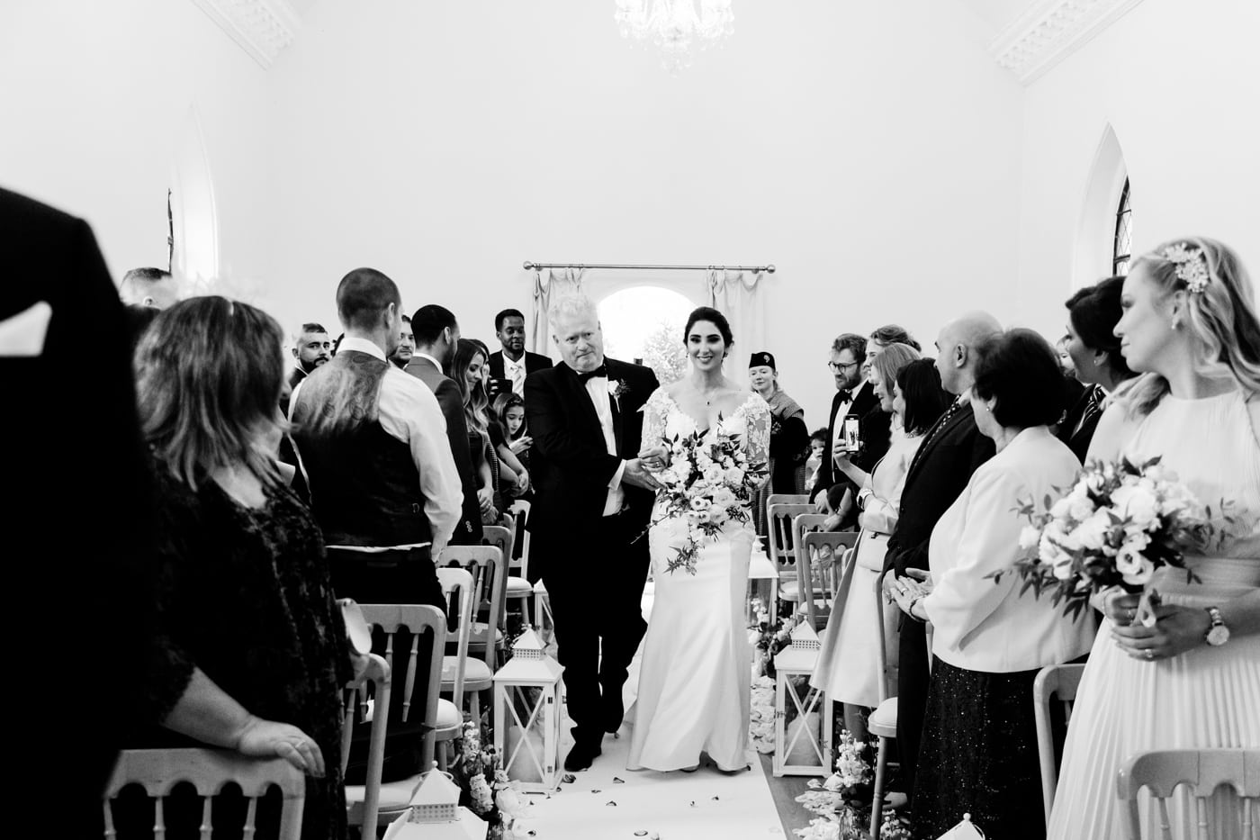 walking down the aisle