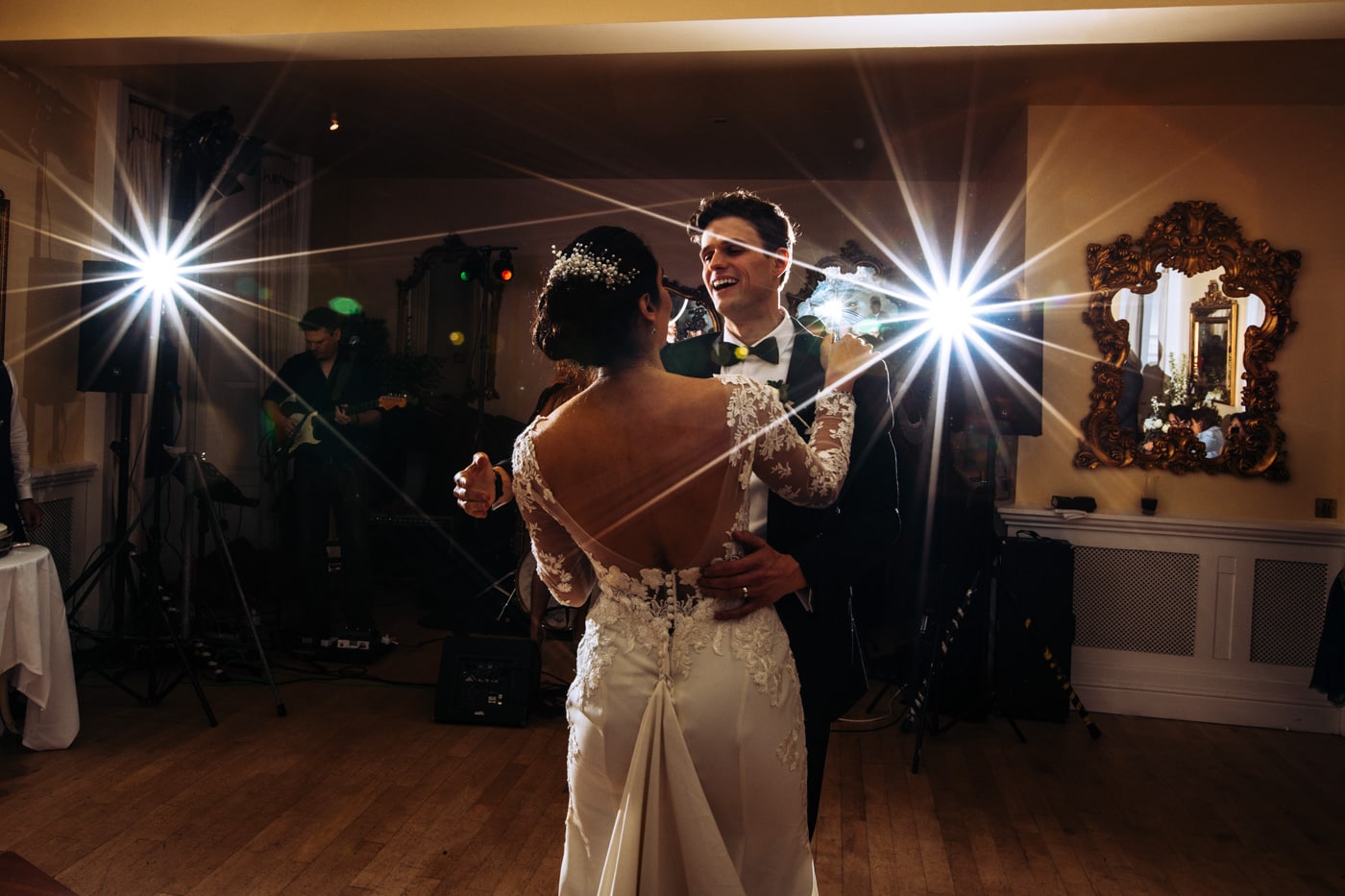 1st dance at eshott hall wedding venue