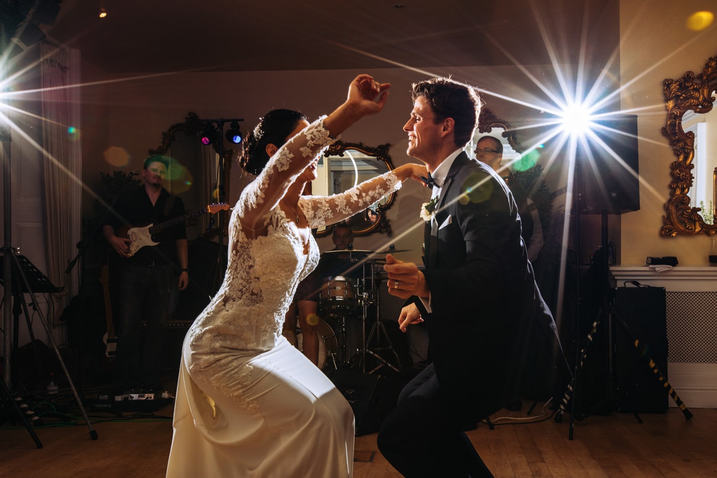 1st dance at eshott hall wedding venue