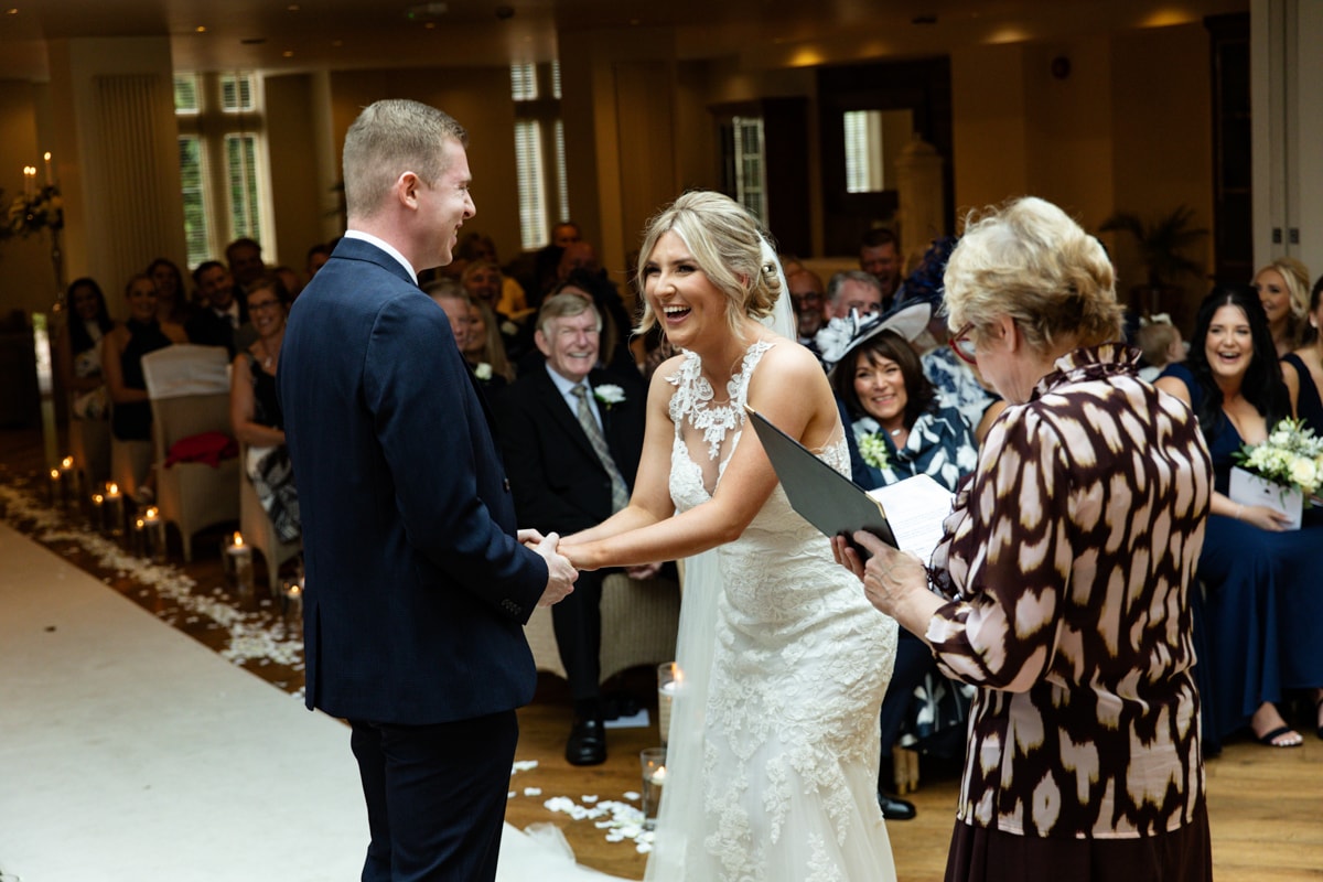 walking down the aisle at mitton hall