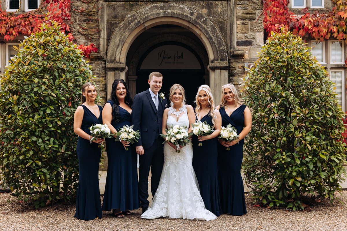 family group wedding photographs at mitton hall cheshire