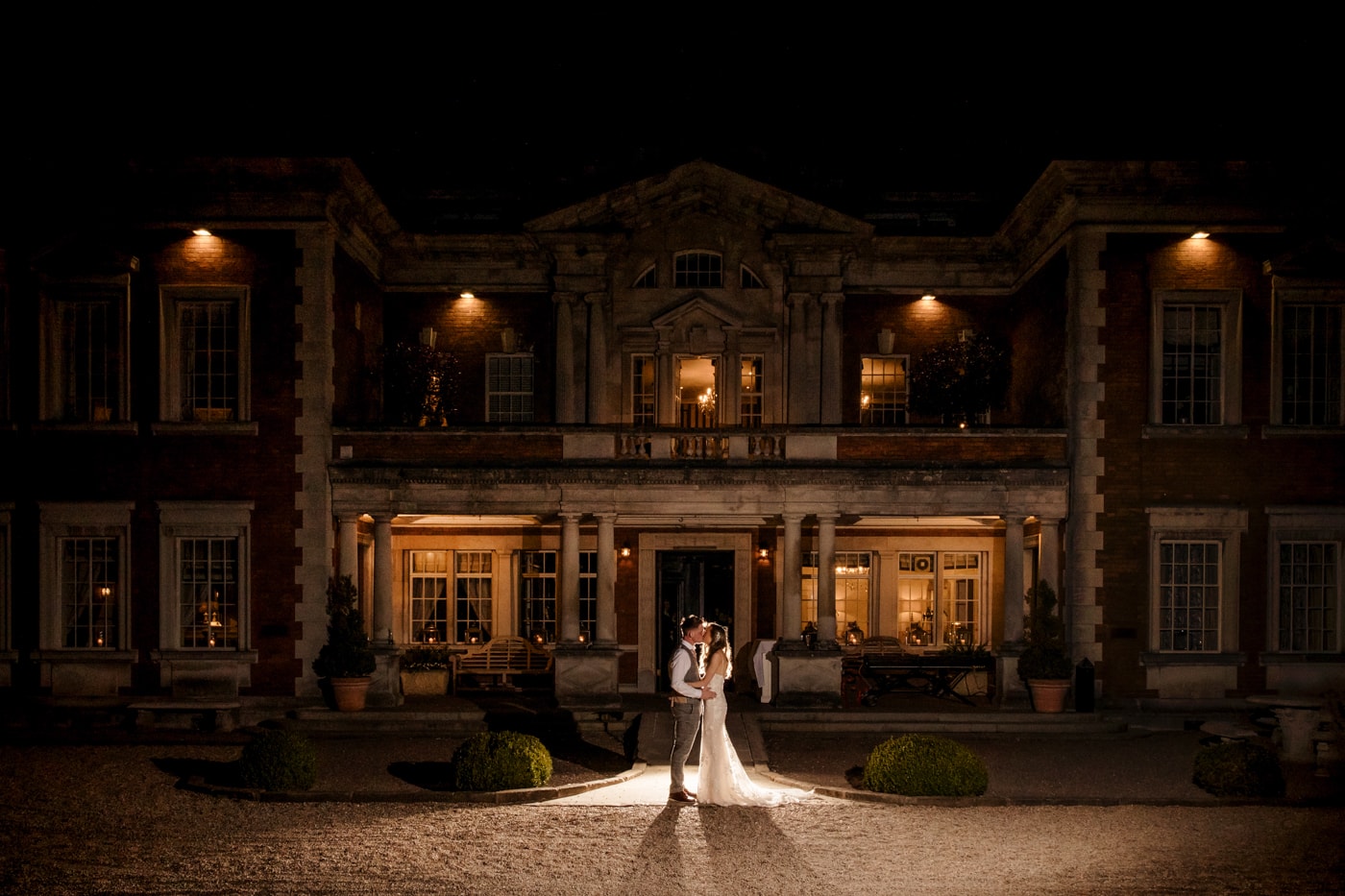 The front of Eaves Hall is great for an evening photograph