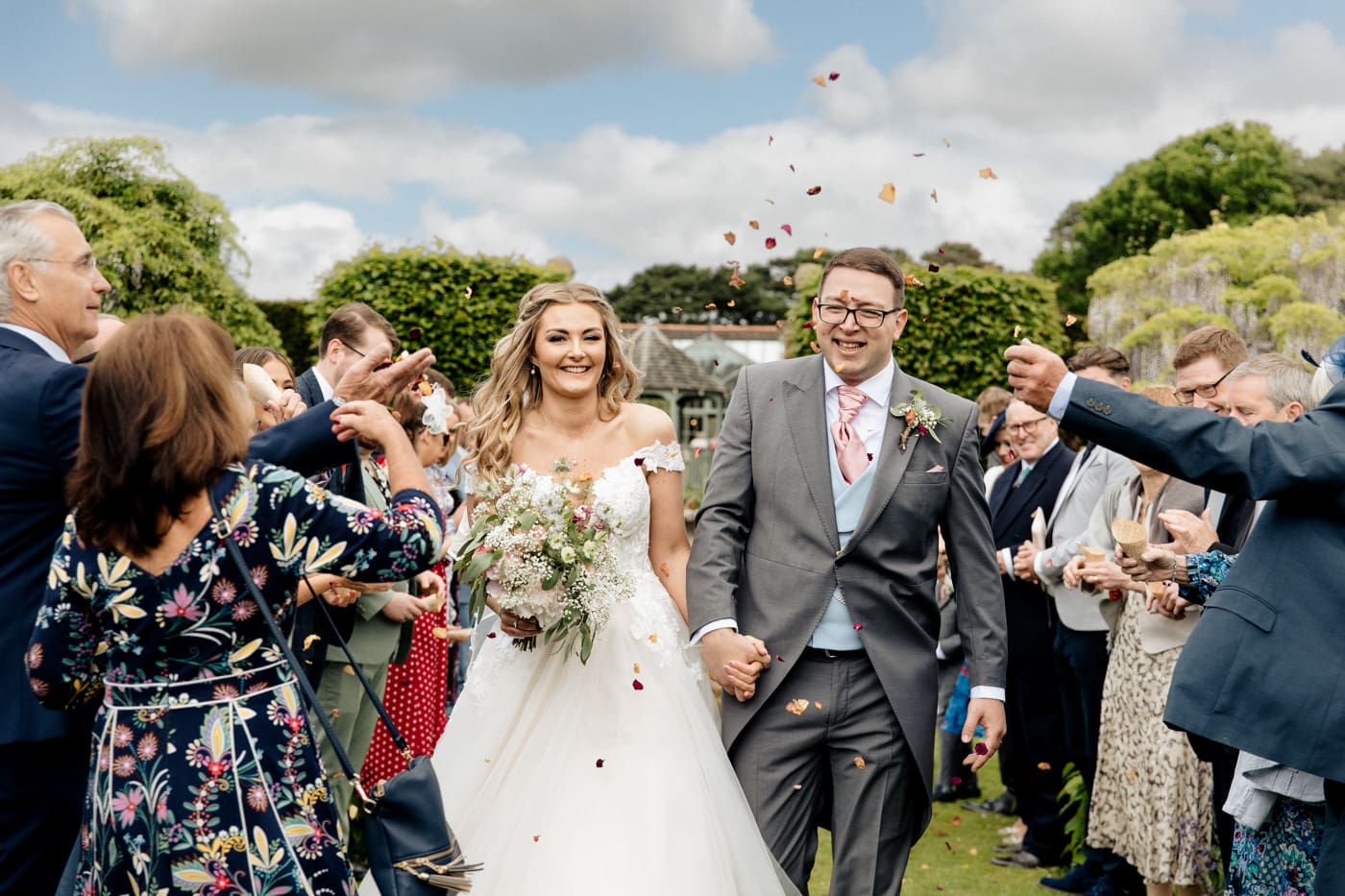 abbeywood estate outdoor wedding ceremony in cheshire