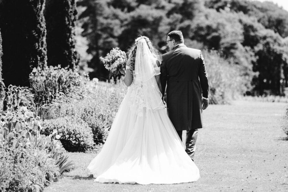 abbeywood estate outdoor wedding ceremony in cheshire