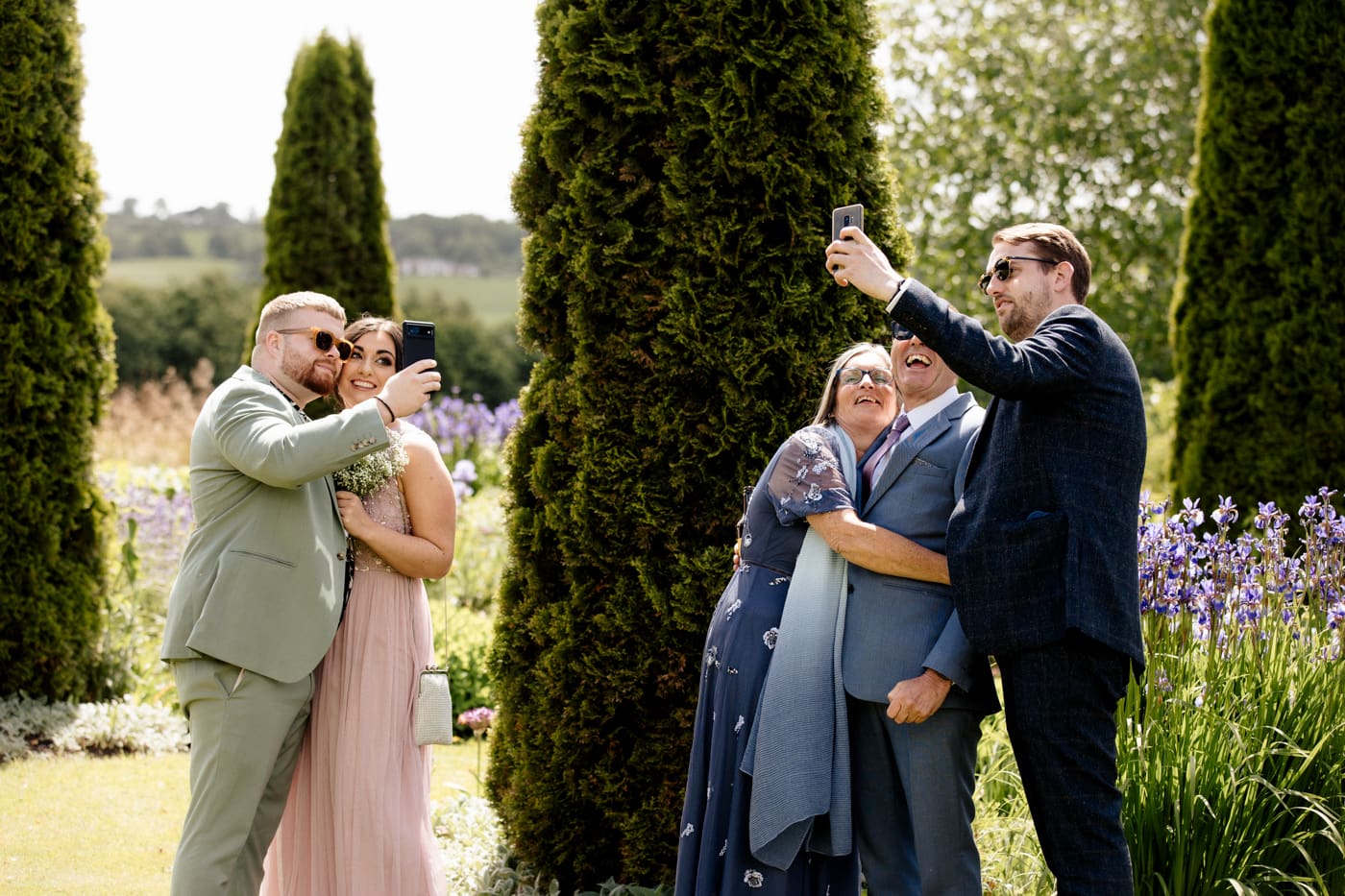 abbeywood estate outdoor wedding ceremony in cheshire