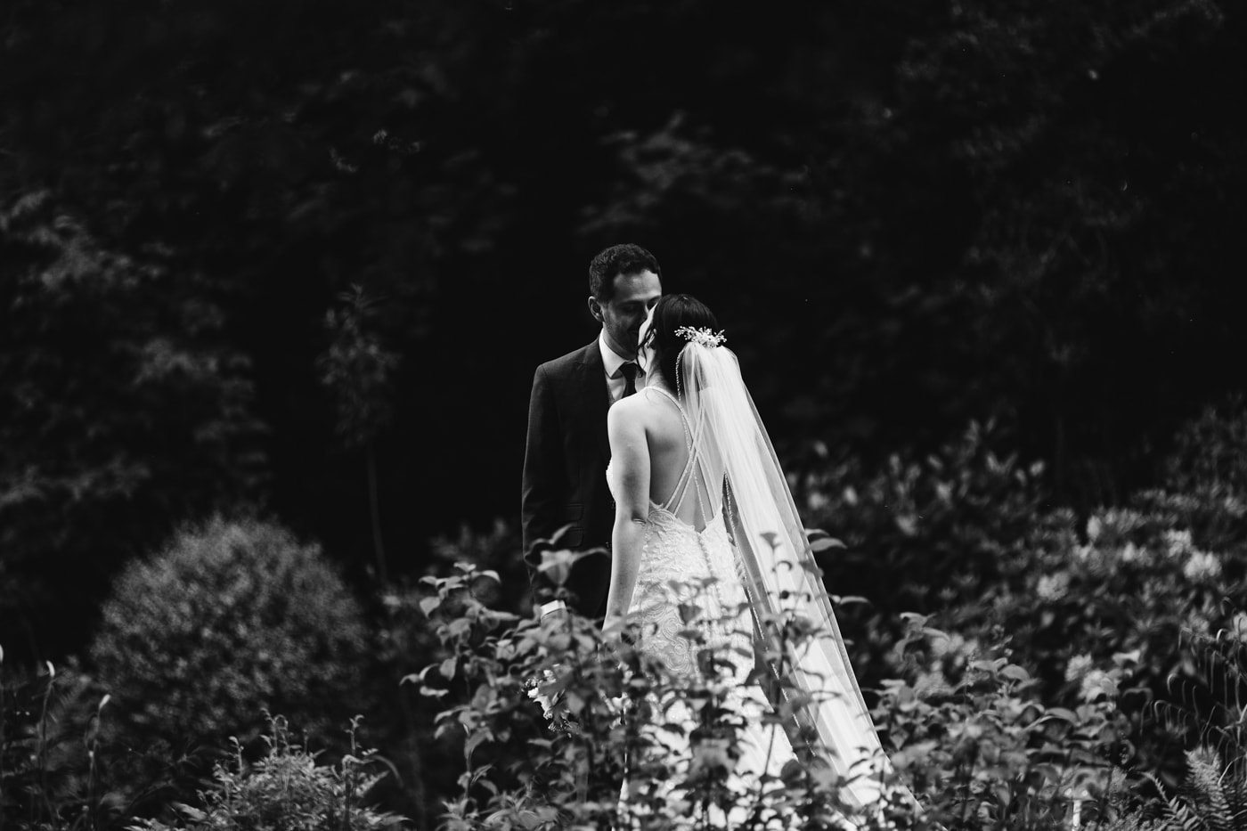 bride and groom portraits at the hilltop country house hotel