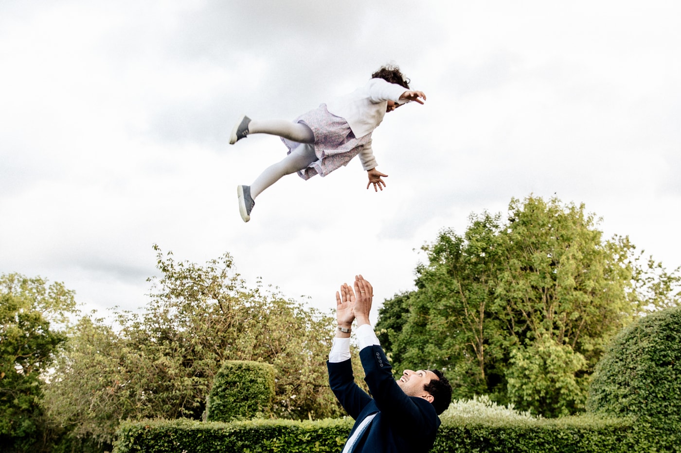 fun in the garden at the hilltop country house hotel