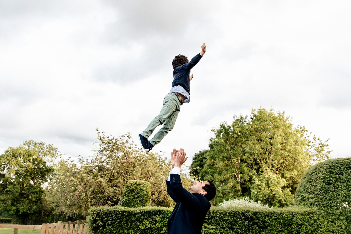 fun in the garden at the hilltop country house hotel