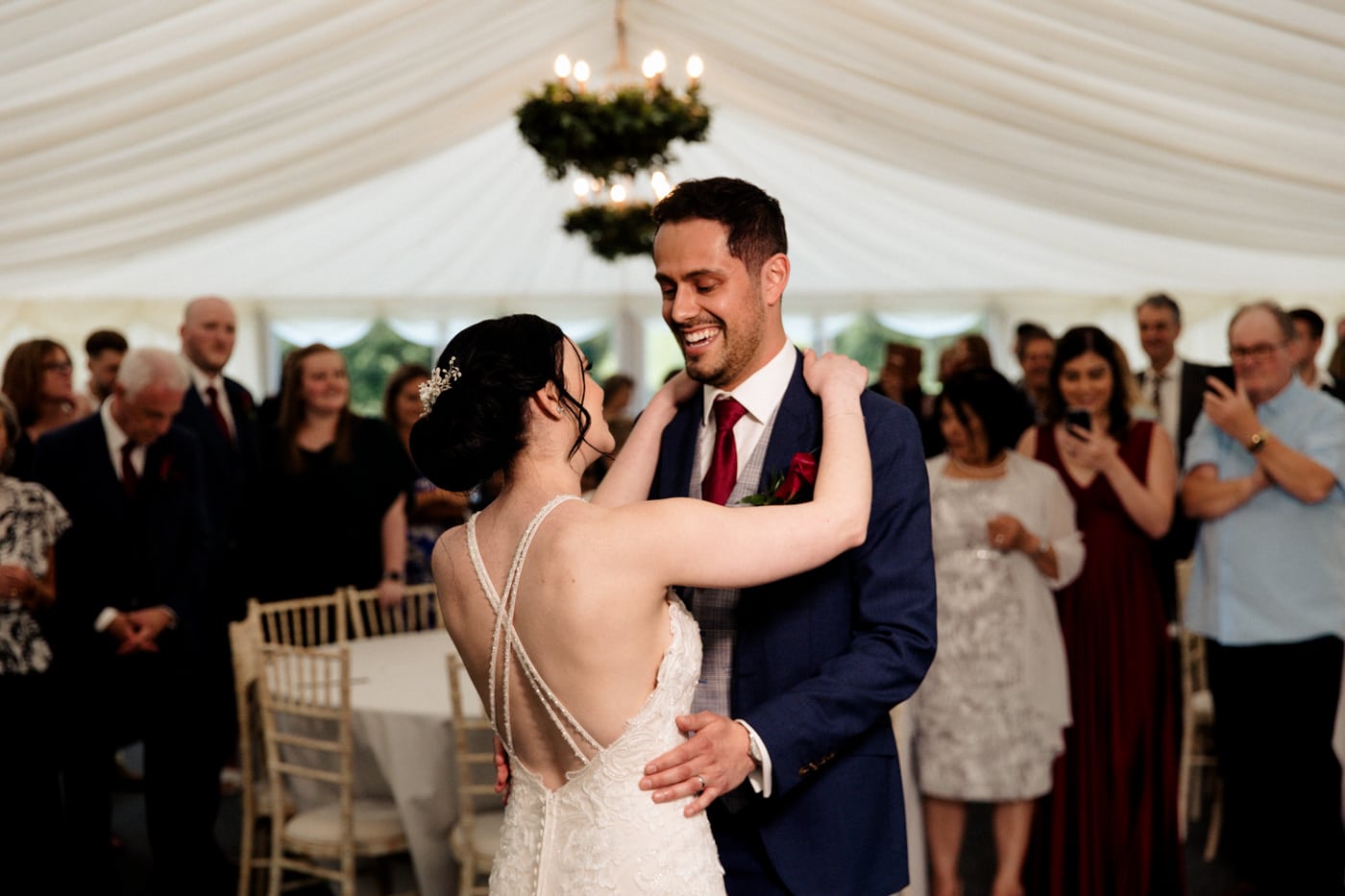 1st dance at the hilltop country house hotel