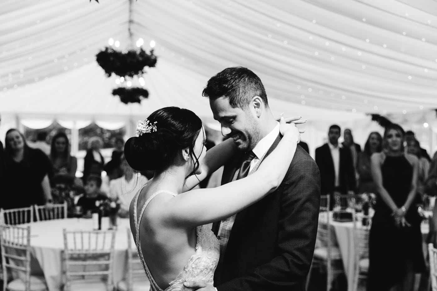 1st dance at the hilltop country house hotel