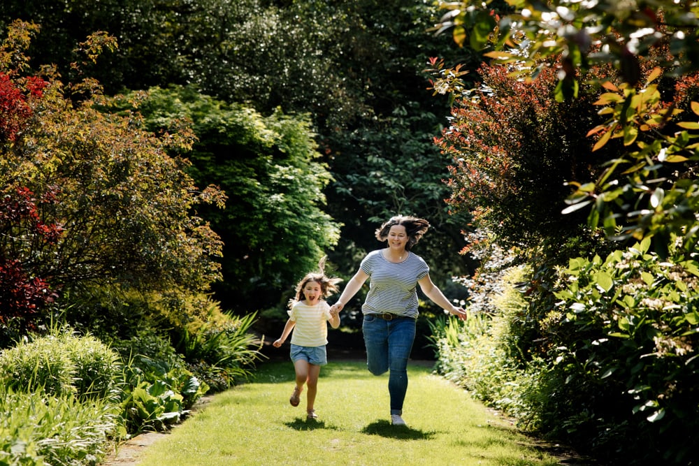 Walkden Gardens Family Photoshoot Portrait Session filled with fun and laughter