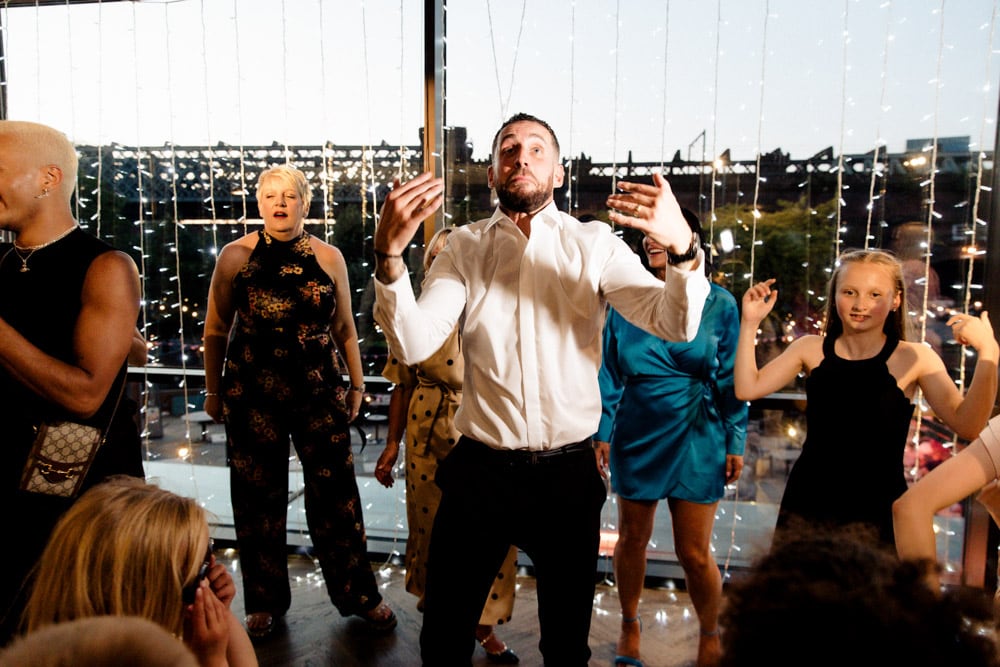Castlefield Rooms Wedding Party Celebration for Olivia and Mike