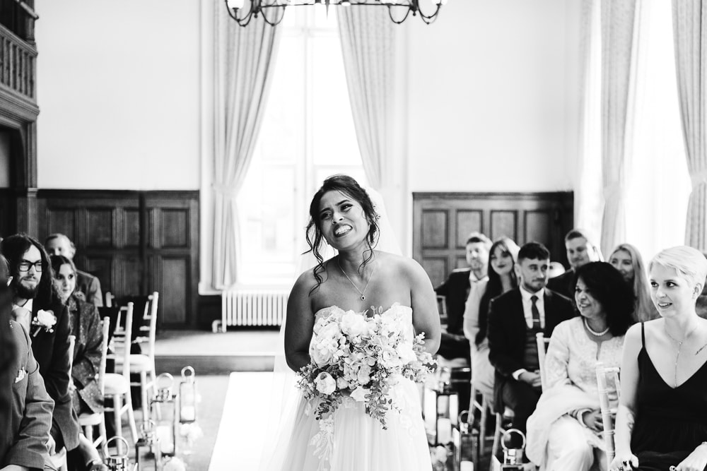 wedding ceremony at Manchester University Chambers
