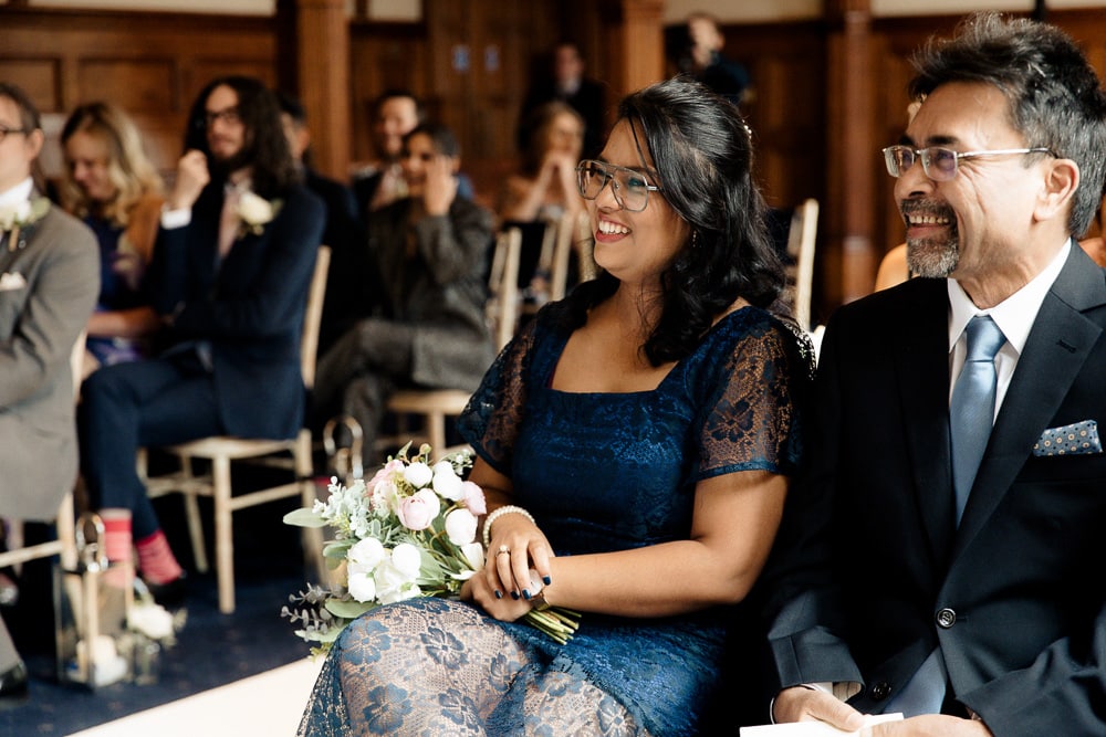 wedding ceremony at Manchester University Chambers