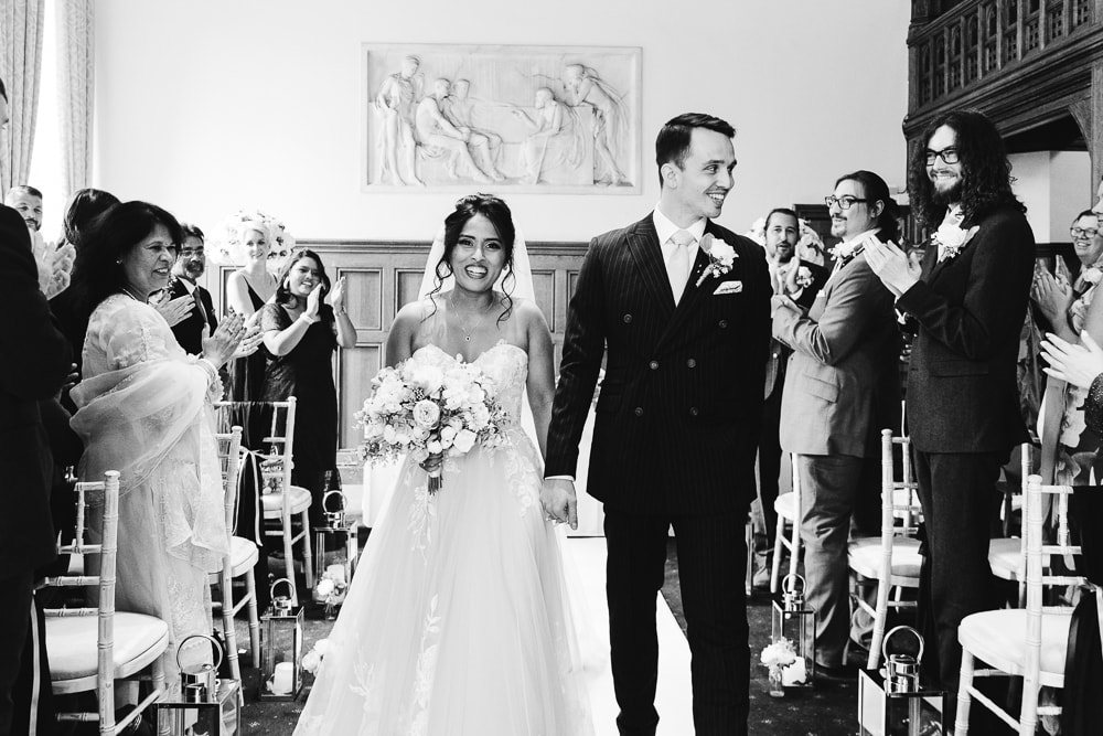 wedding ceremony at Manchester University Chambers
