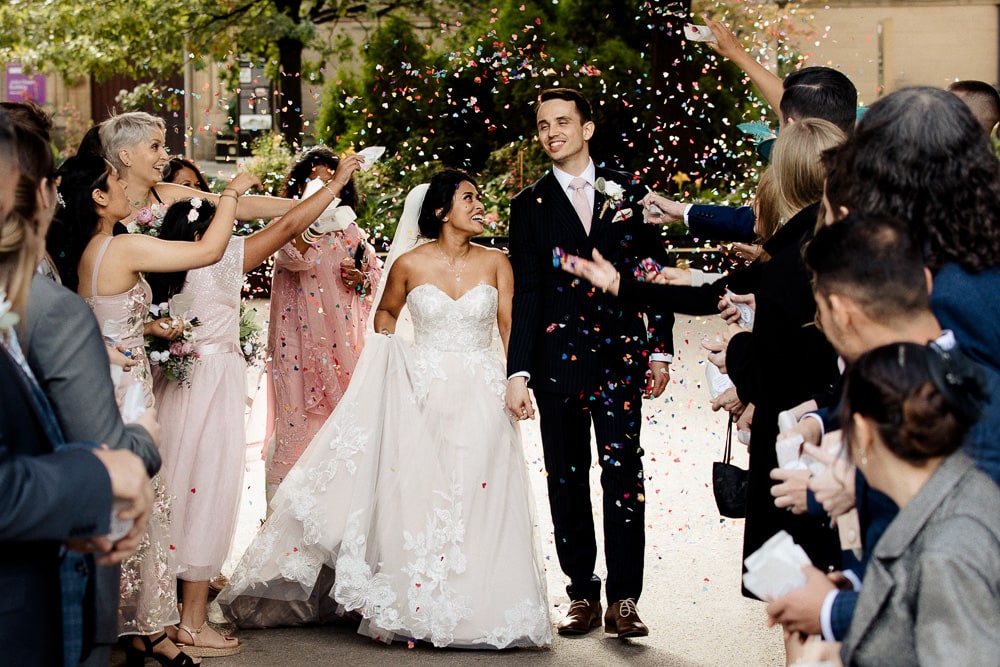 wedding ceremony at Manchester University Chambers