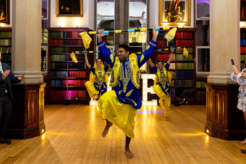 wedding celebration evening reception at the manchester university bistro building