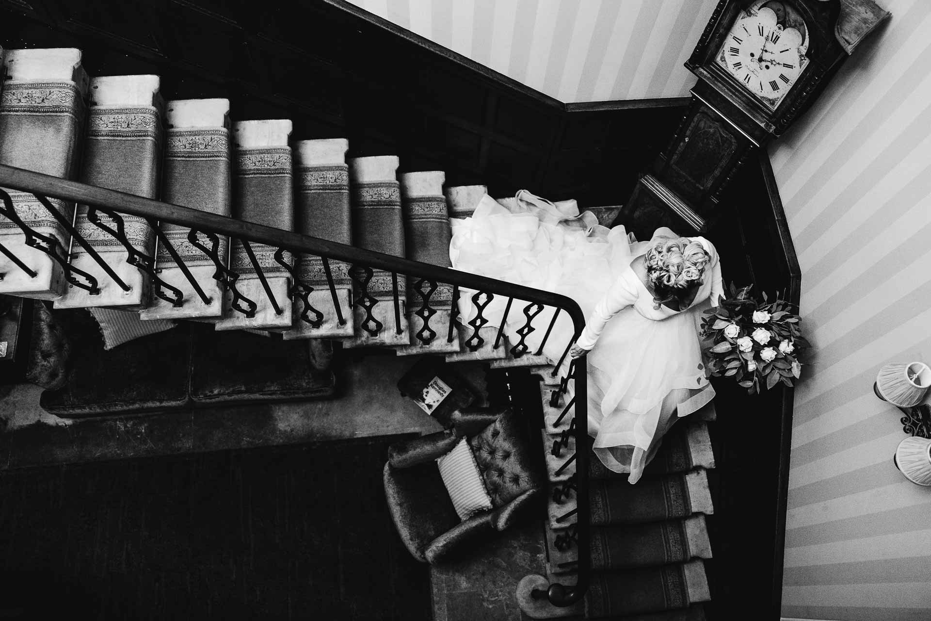 bridal preparations in the round room in The Citadel in Shropshire