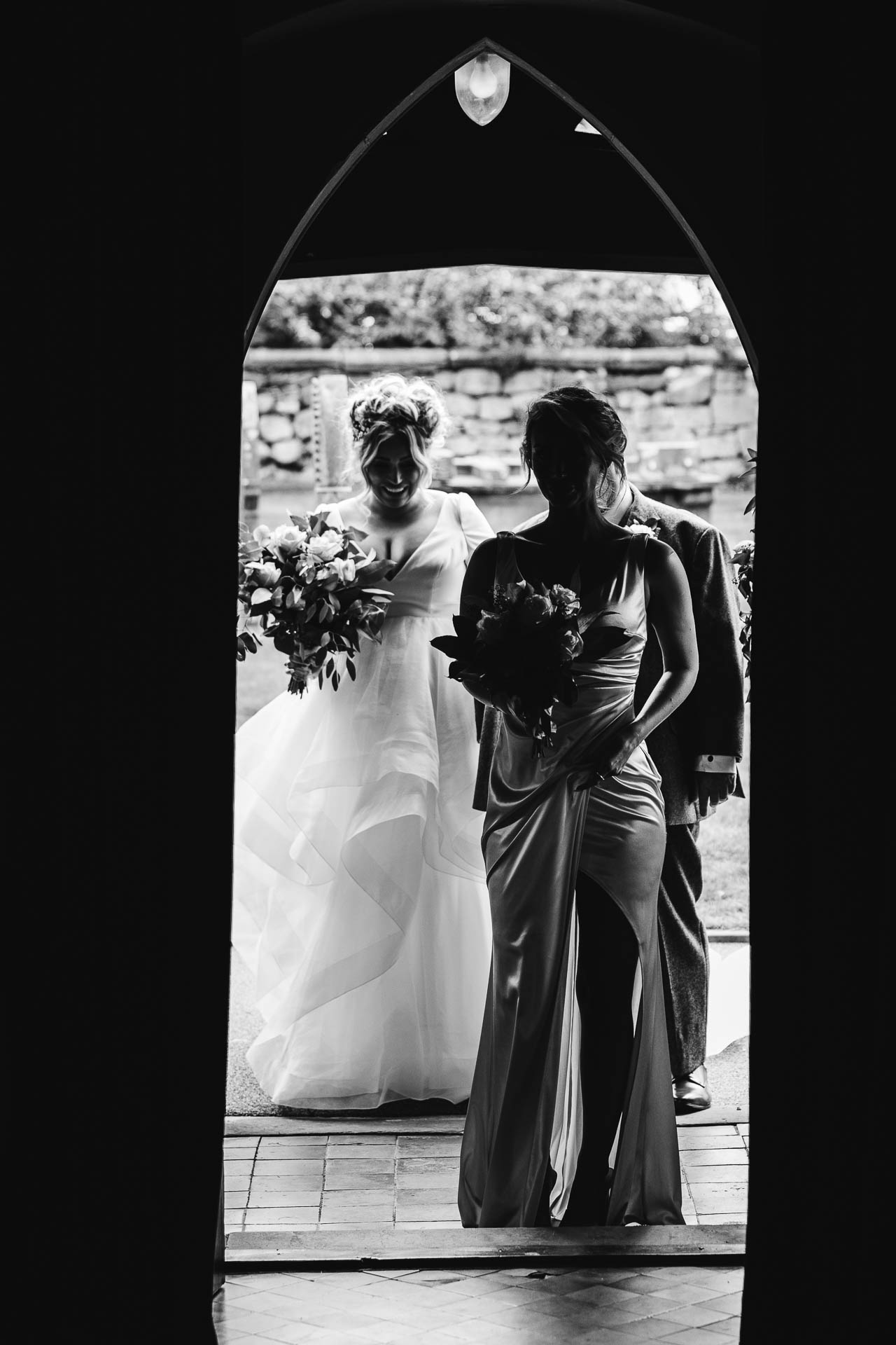 bridal preparations in the round room in The Citadel in Shropshire