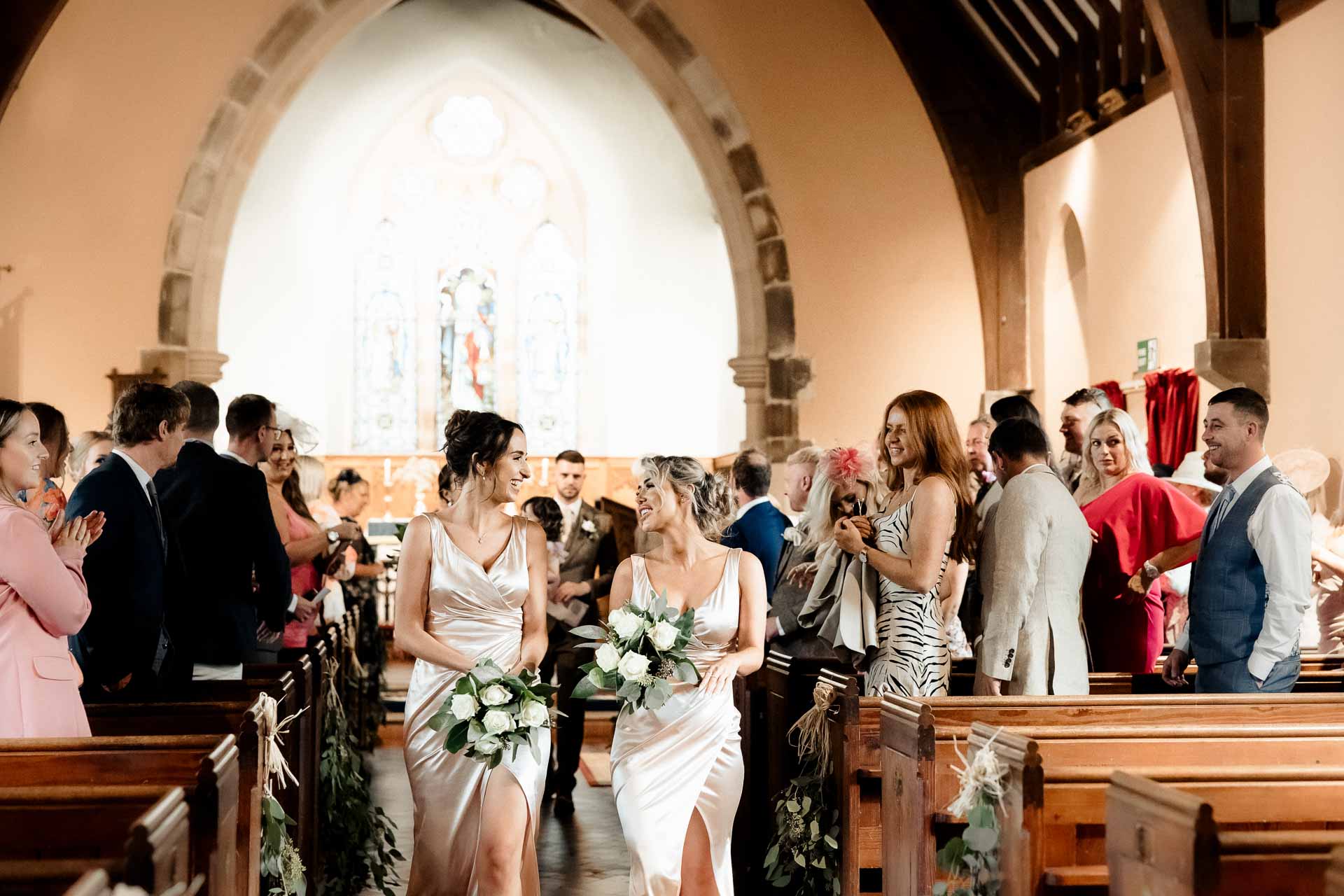 bridal preparations in the round room in The Citadel in Shropshire