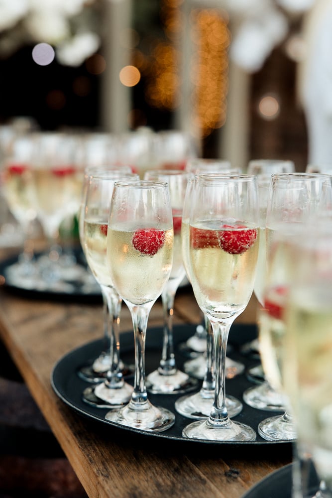 drinks reception at the barn at morley