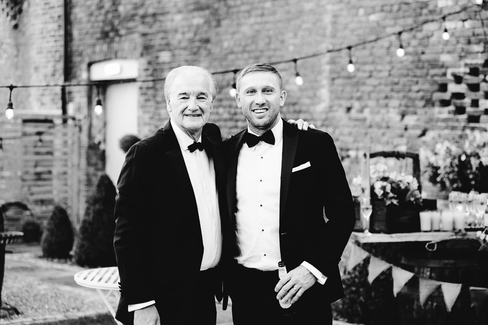 drinks reception at the barn at morley