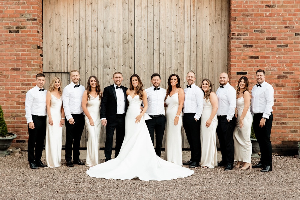 bridal portraits at the barn at morley