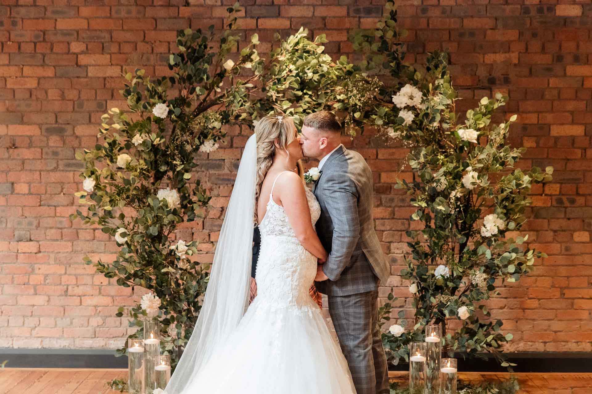 walking down the aisle at the castlefield rooms manchester