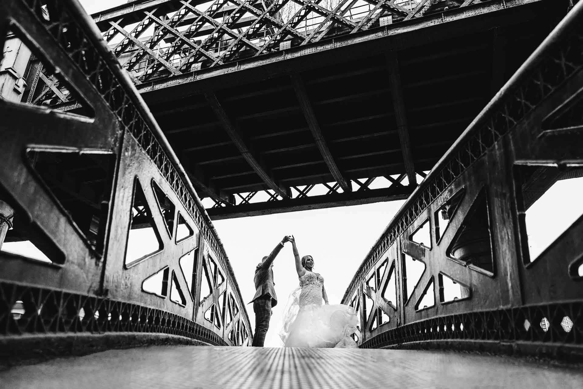 bride and groom portraits at the castlefield rooms manchester