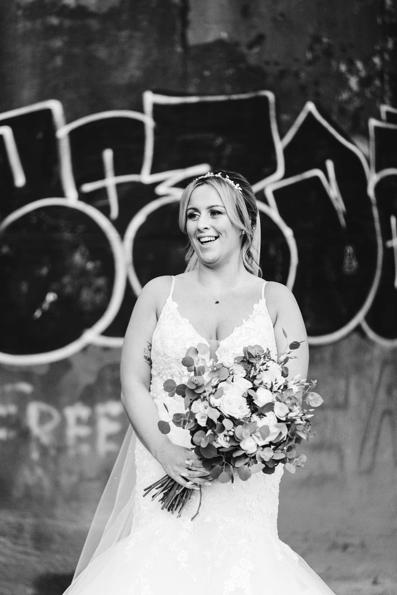 bride and groom portraits at the castlefield rooms manchester