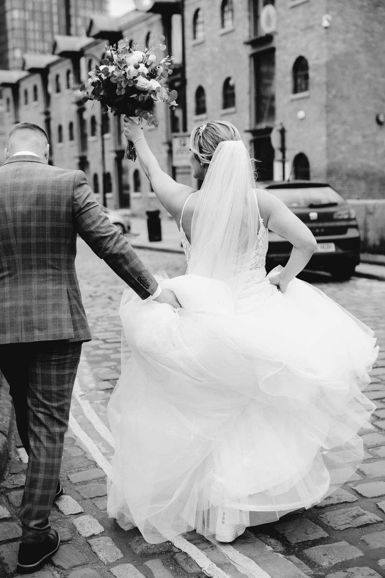 bride and groom portraits at the castlefield rooms manchester