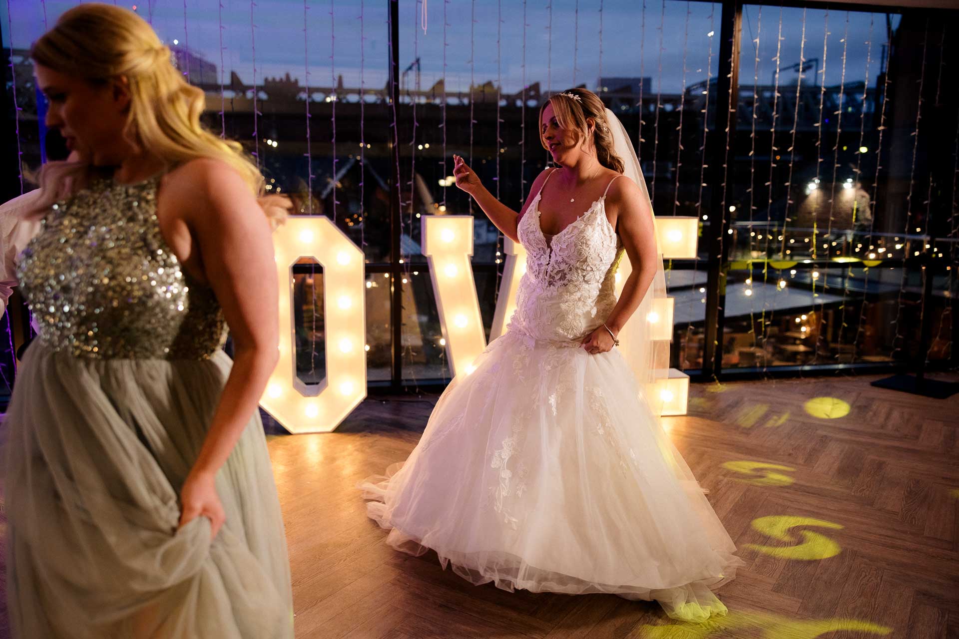 wedding reception at the castlefield rooms