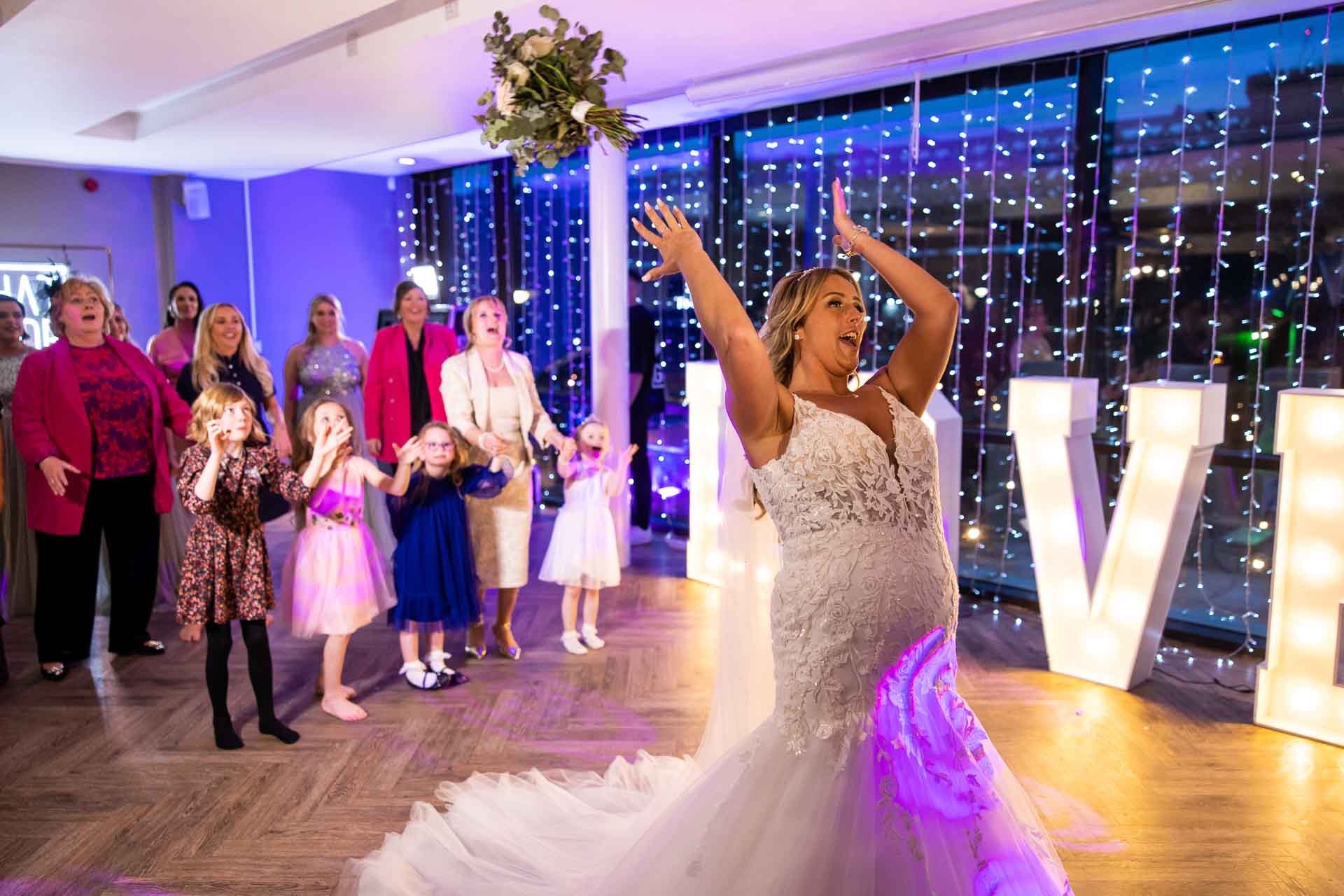 wedding reception at the castlefield rooms