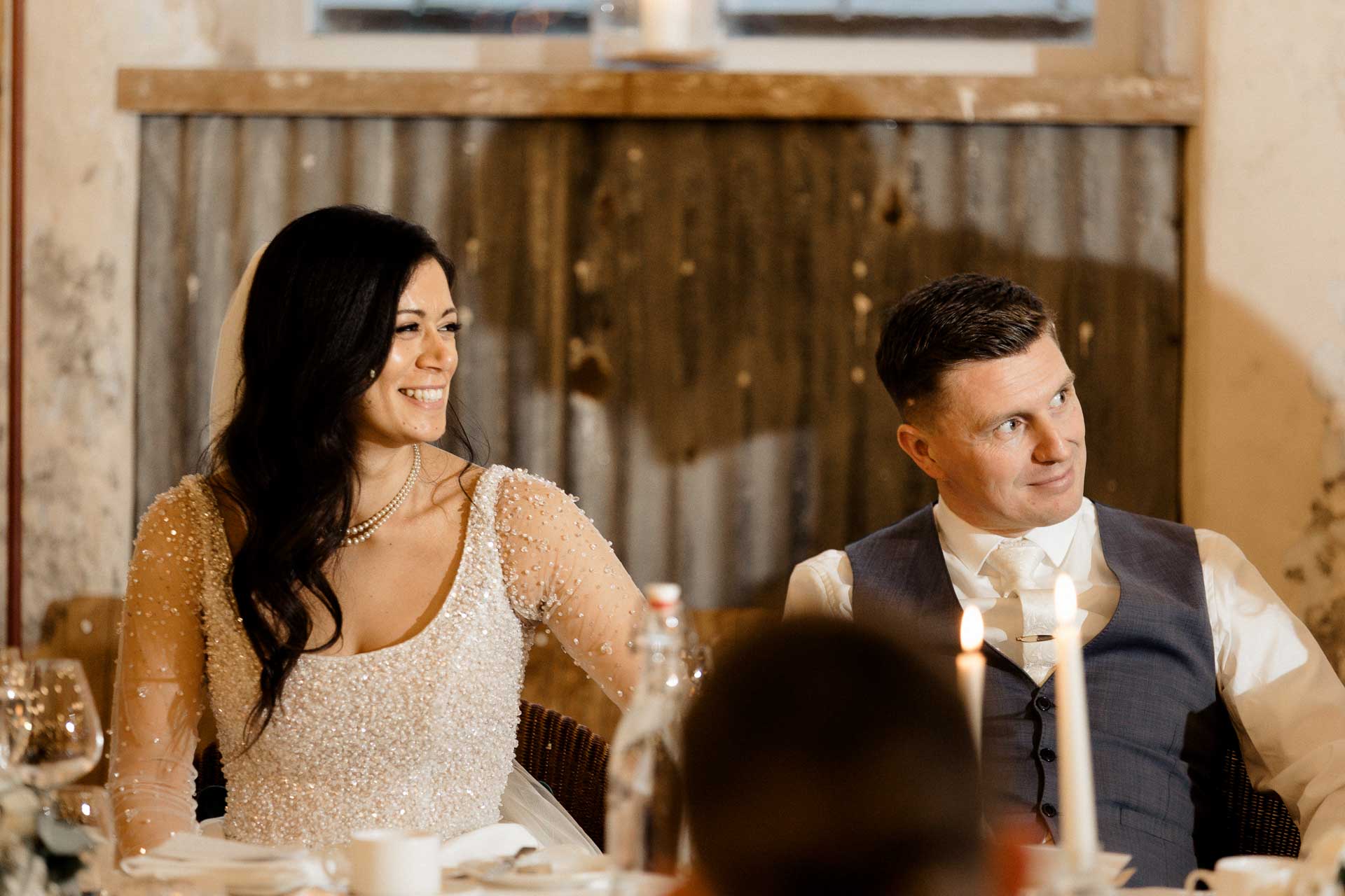 confetti with bride and groom at holmes mill