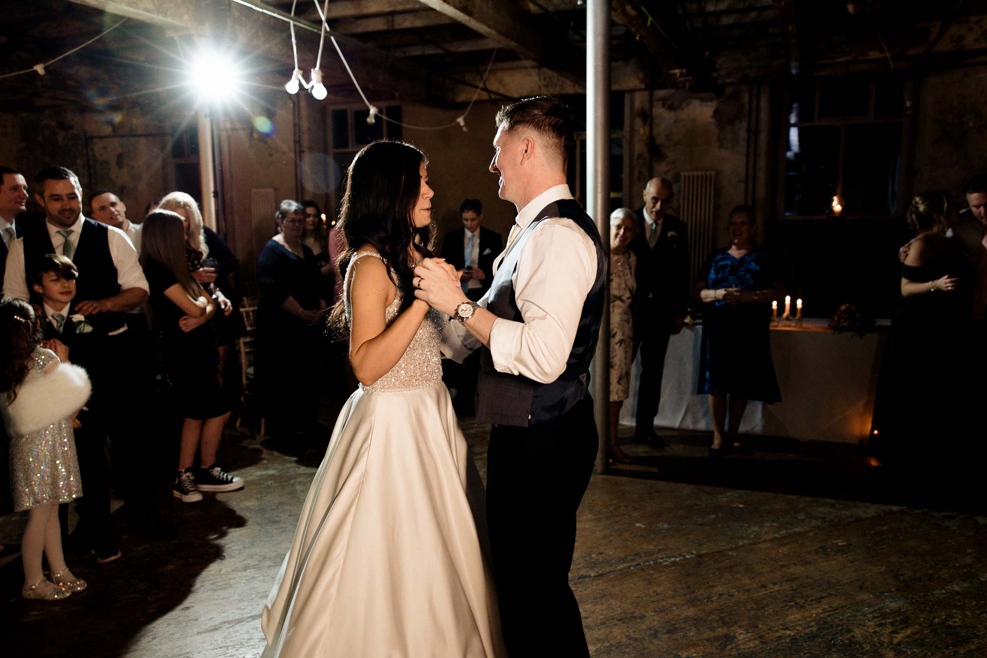 first dance at holmes mill lancashire wedding venue
