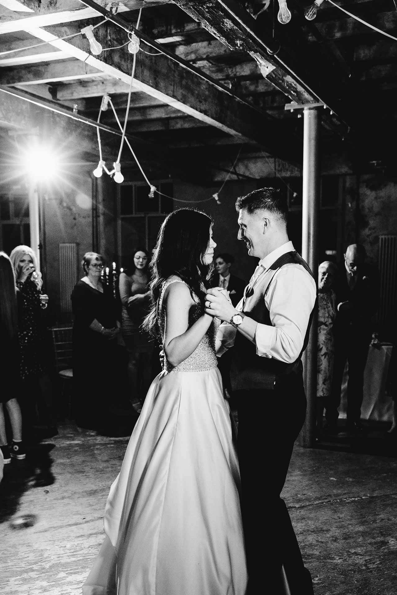 first dance at holmes mill lancashire wedding venue