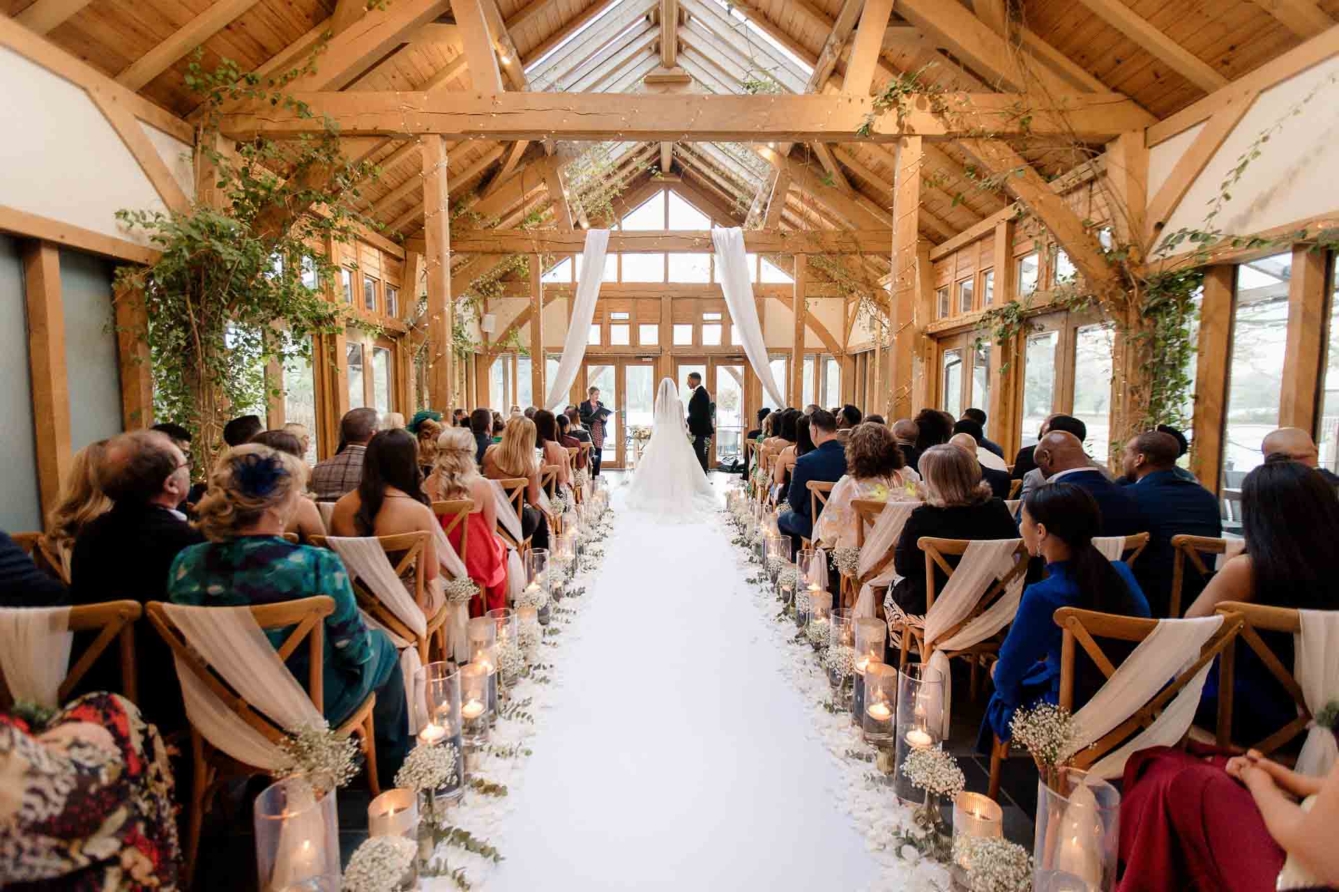 ceremony room at the oak tree peover