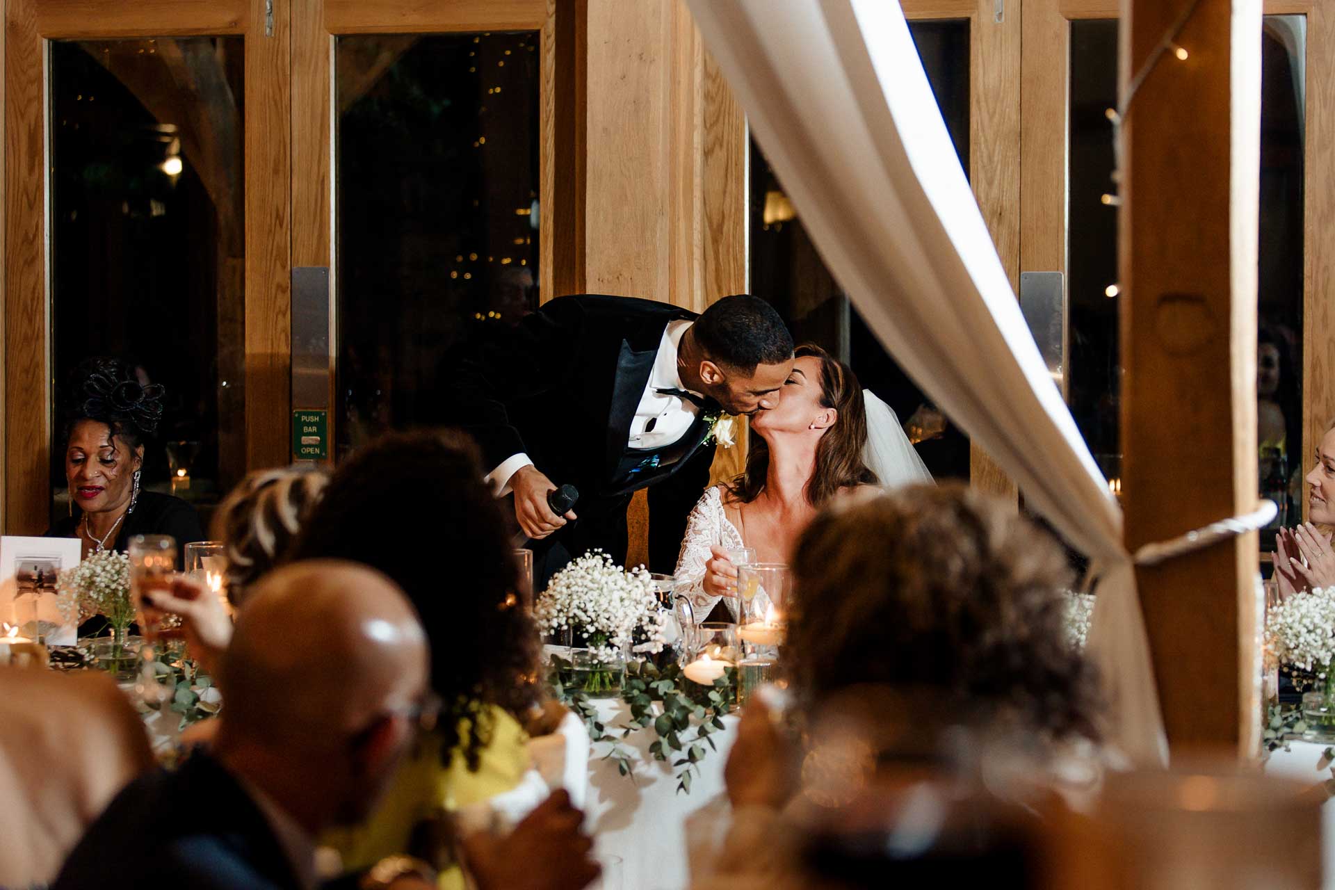 wedding breakfast and speeches at the oak tree peover
