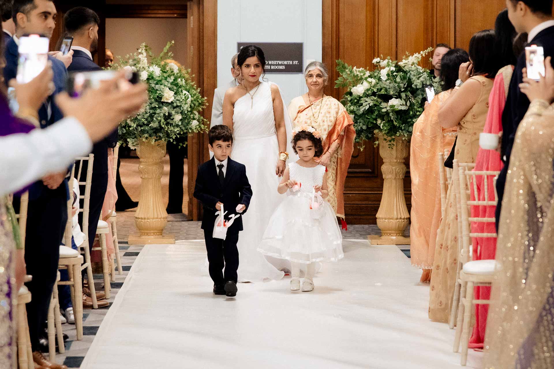 kimpton clock tower bride and groom portraits