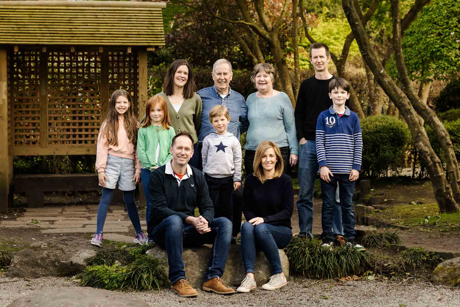 Family photoshoot at the stunning walkden gardens in sale manchester. The perfect backdrop for a spring photoshoot.