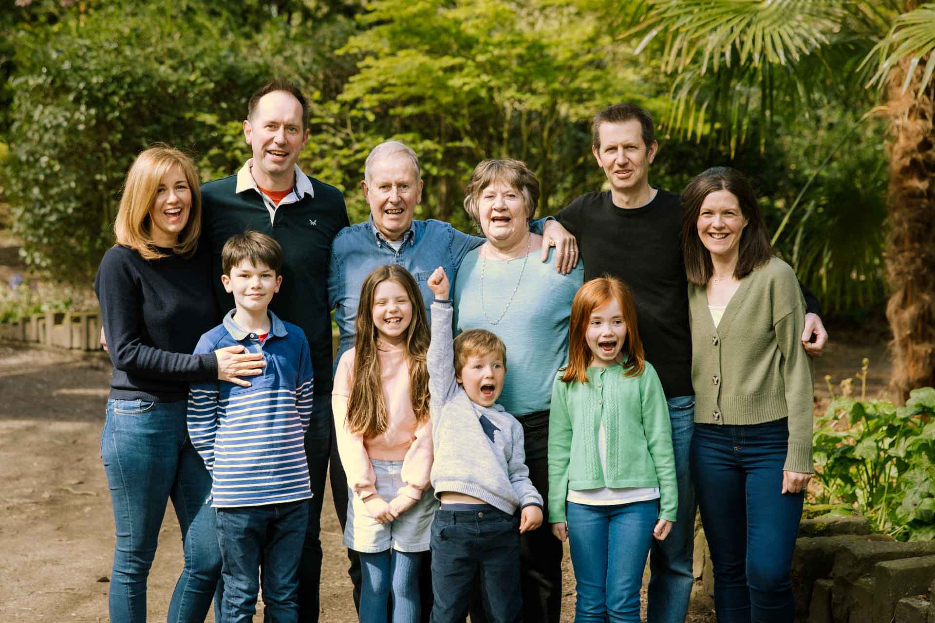Family photoshoot at the stunning walkden gardens in sale manchester. The perfect backdrop for a spring photoshoot.