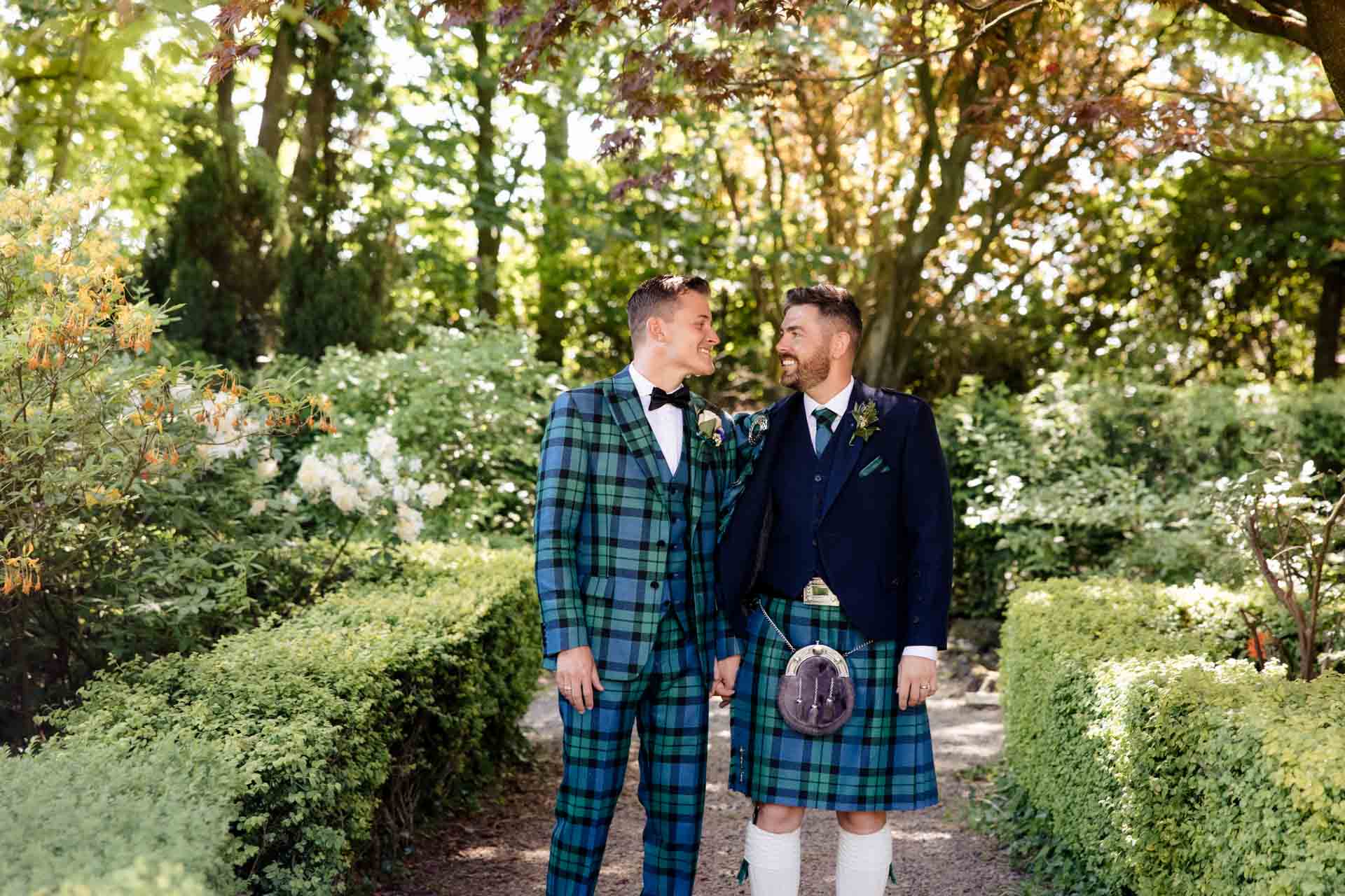 eaves hall wedding photographer adam & alex's outdoor ceremony wedding at eaves hall