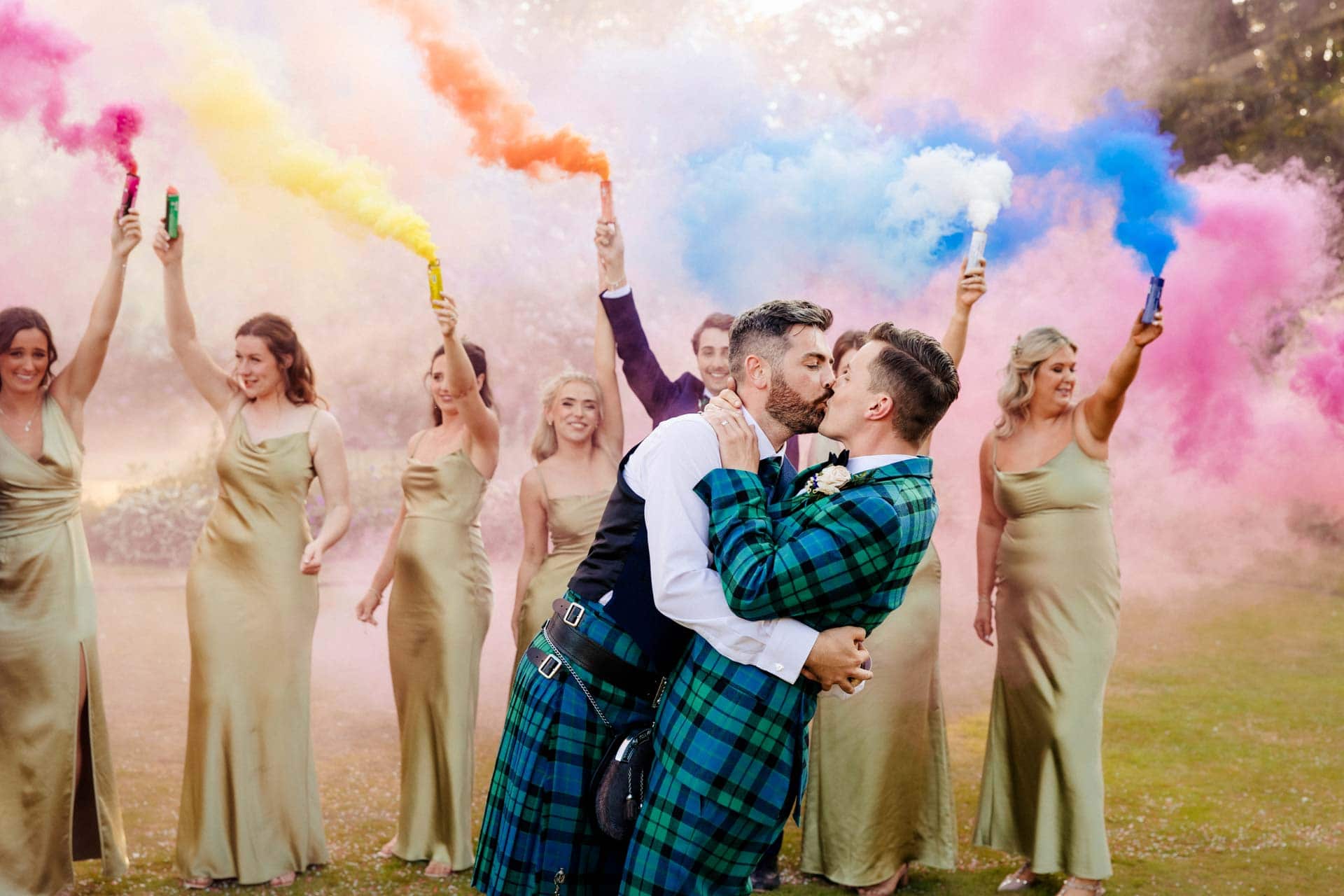 same sex wedding at eaves hall