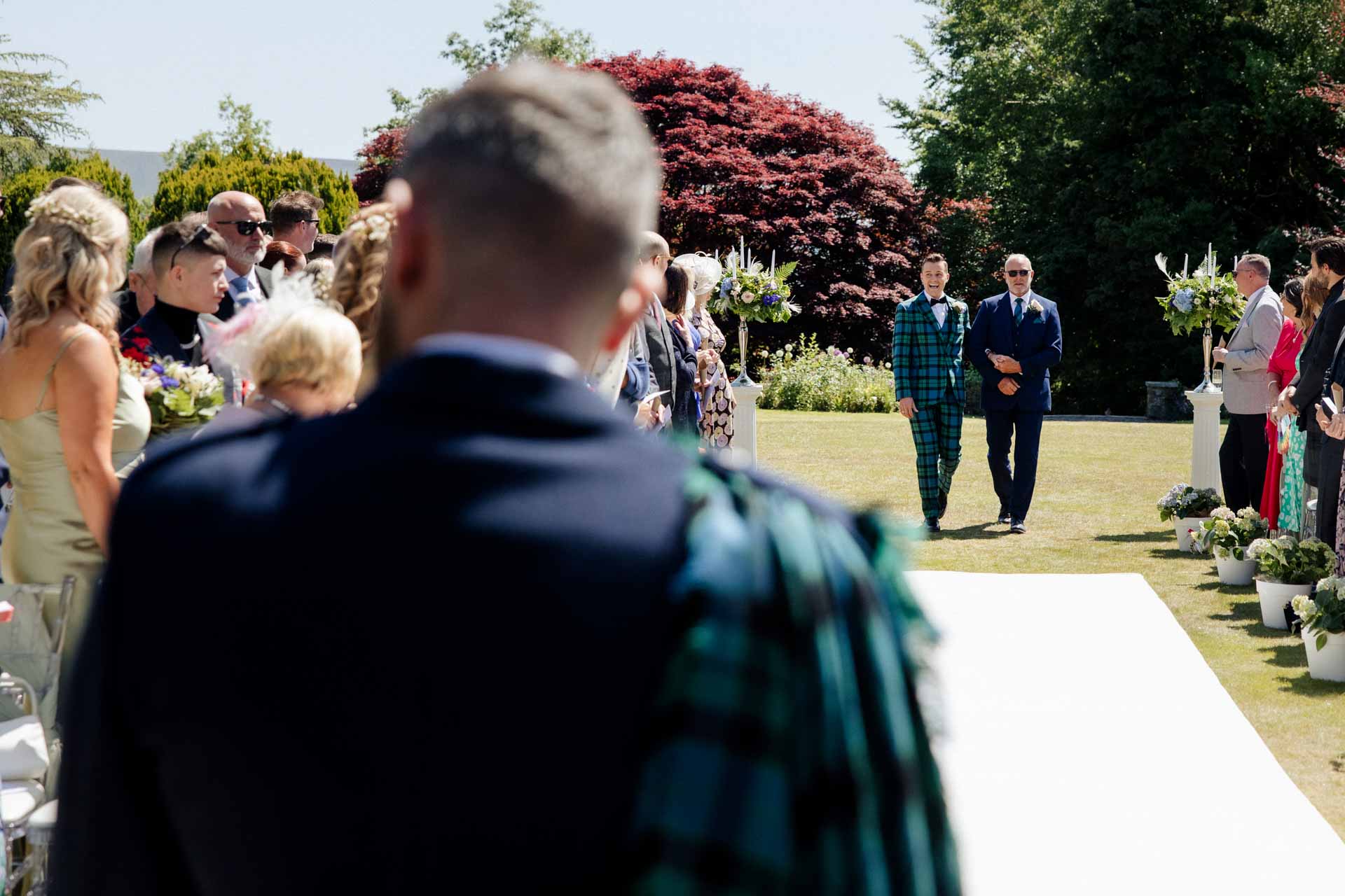 outdoor ceremony vibes at eaves hall the outdoor space is stunning for an outdoor wedding