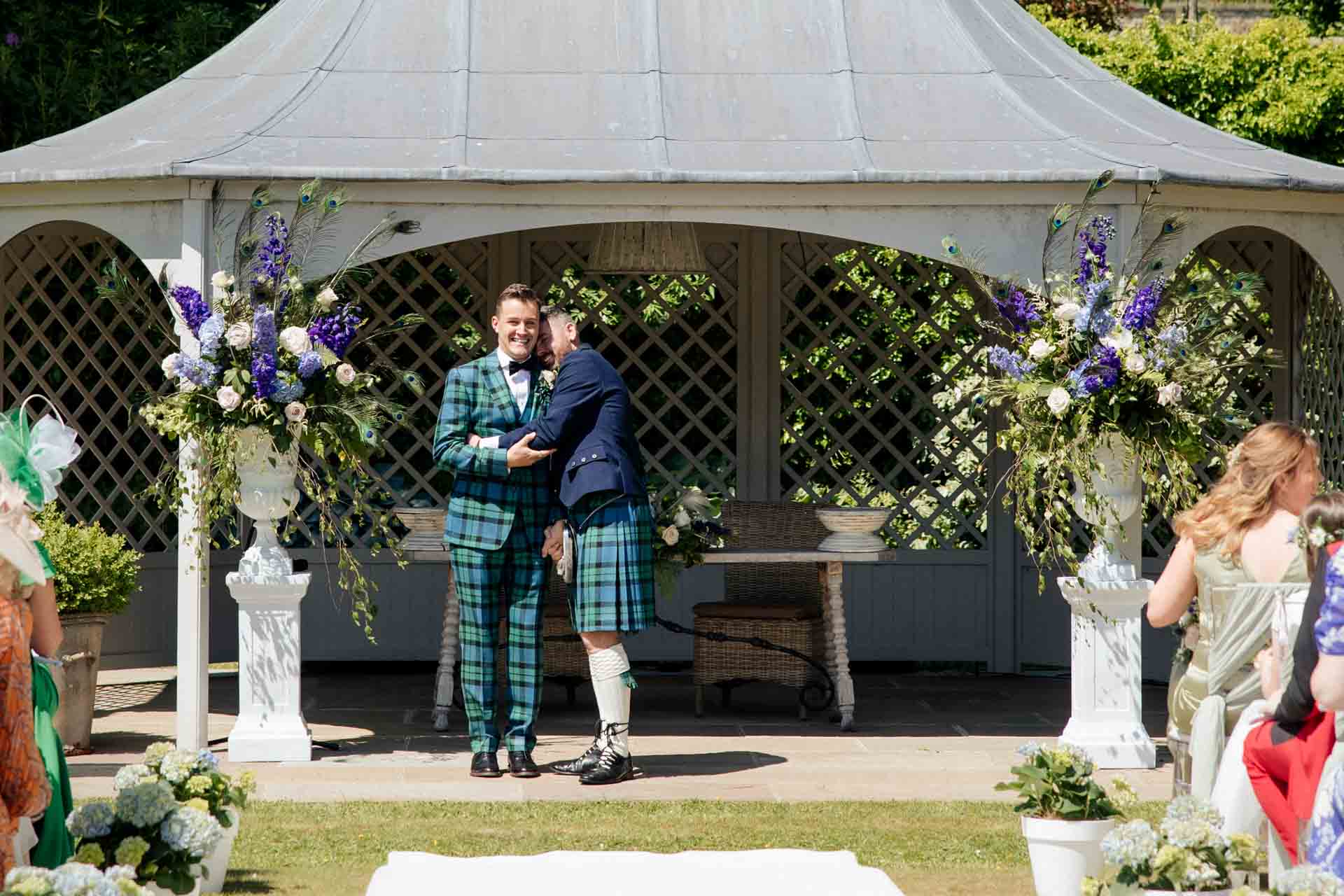 outdoor ceremony vibes at eaves hall the outdoor space is stunning for an outdoor wedding