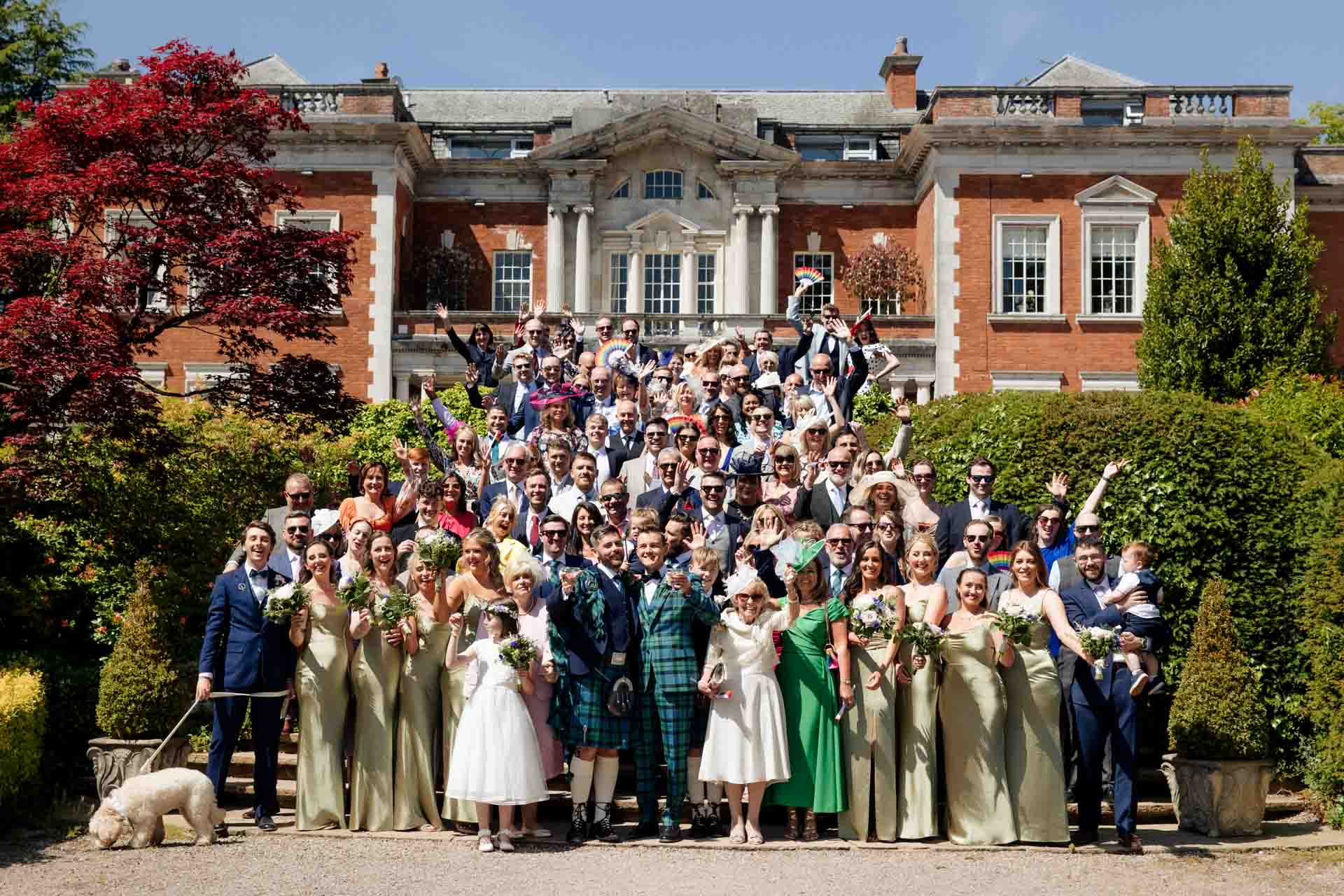 outdoor ceremony vibes at eaves hall the outdoor space is stunning for an outdoor wedding
