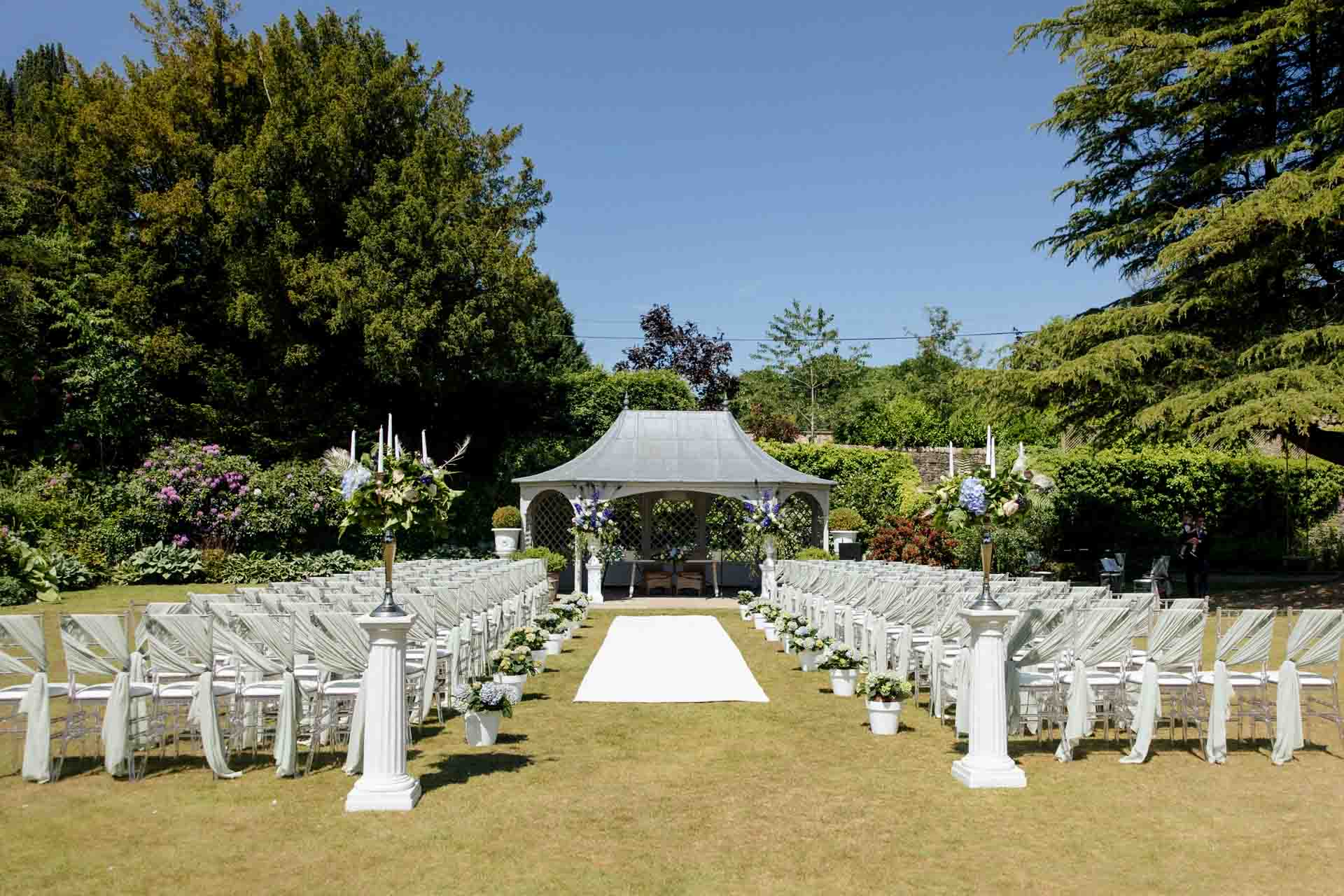 eaves hall wedding photographer adam & alex's outdoor ceremony wedding at eaves hall